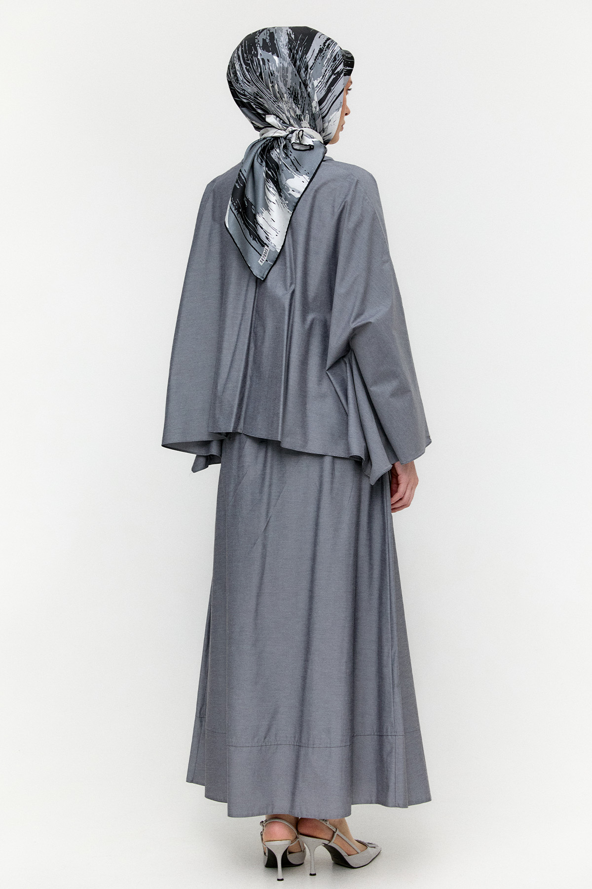 Düğme Kapamalı Pamuklu İkili Takım, Tesettür Giyim