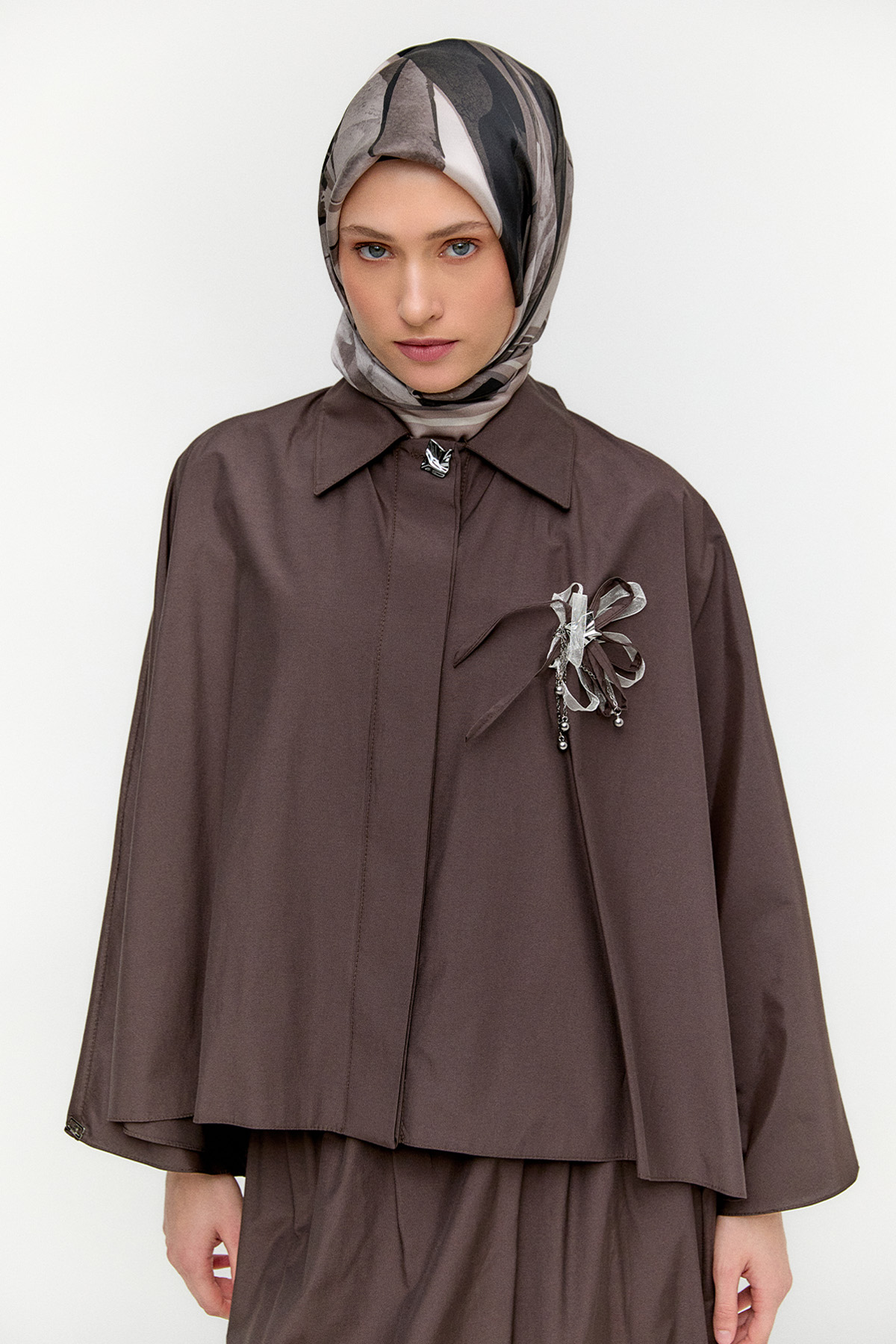 Düğme Kapamalı Pamuklu İkili Takım, Tesettür Giyim