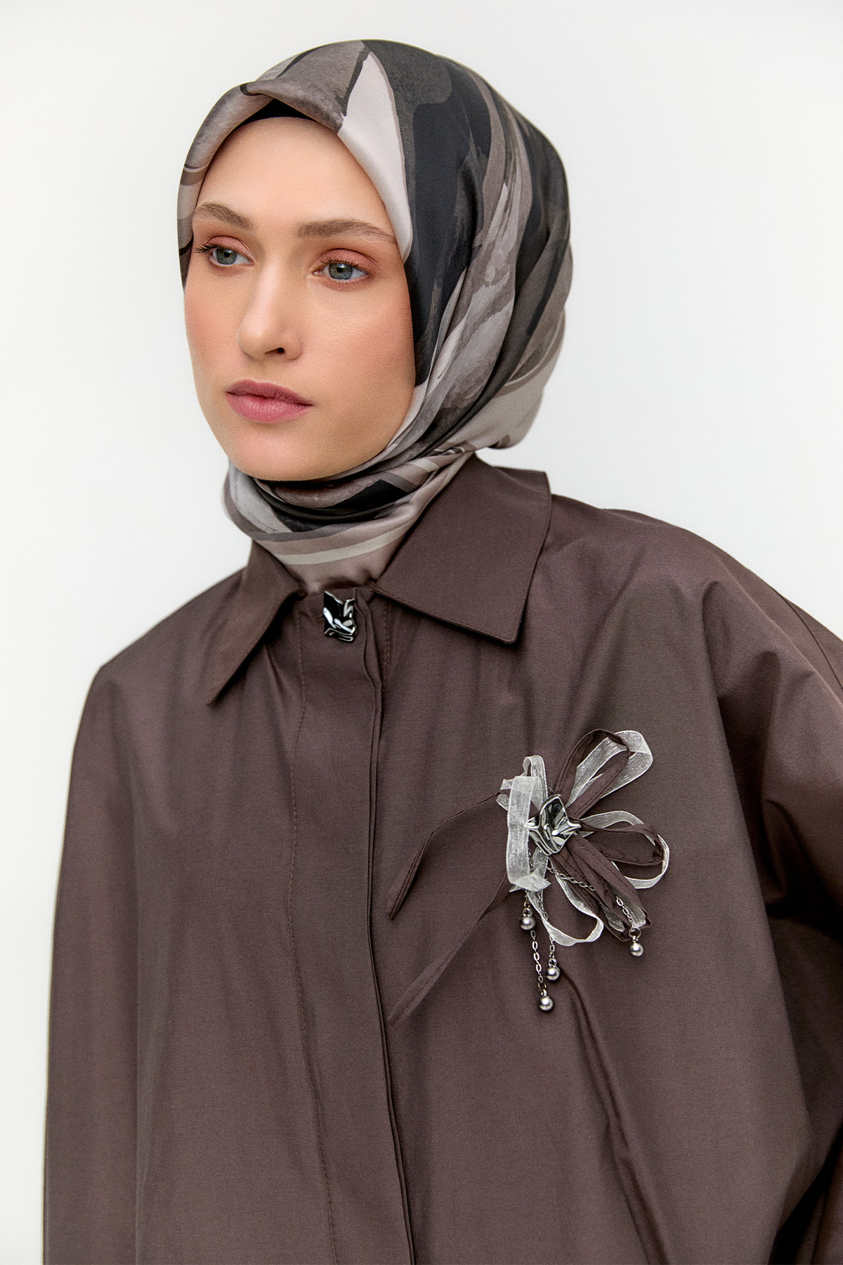 Düğme Kapamalı Pamuklu İkili Takım, Tesettür Giyim