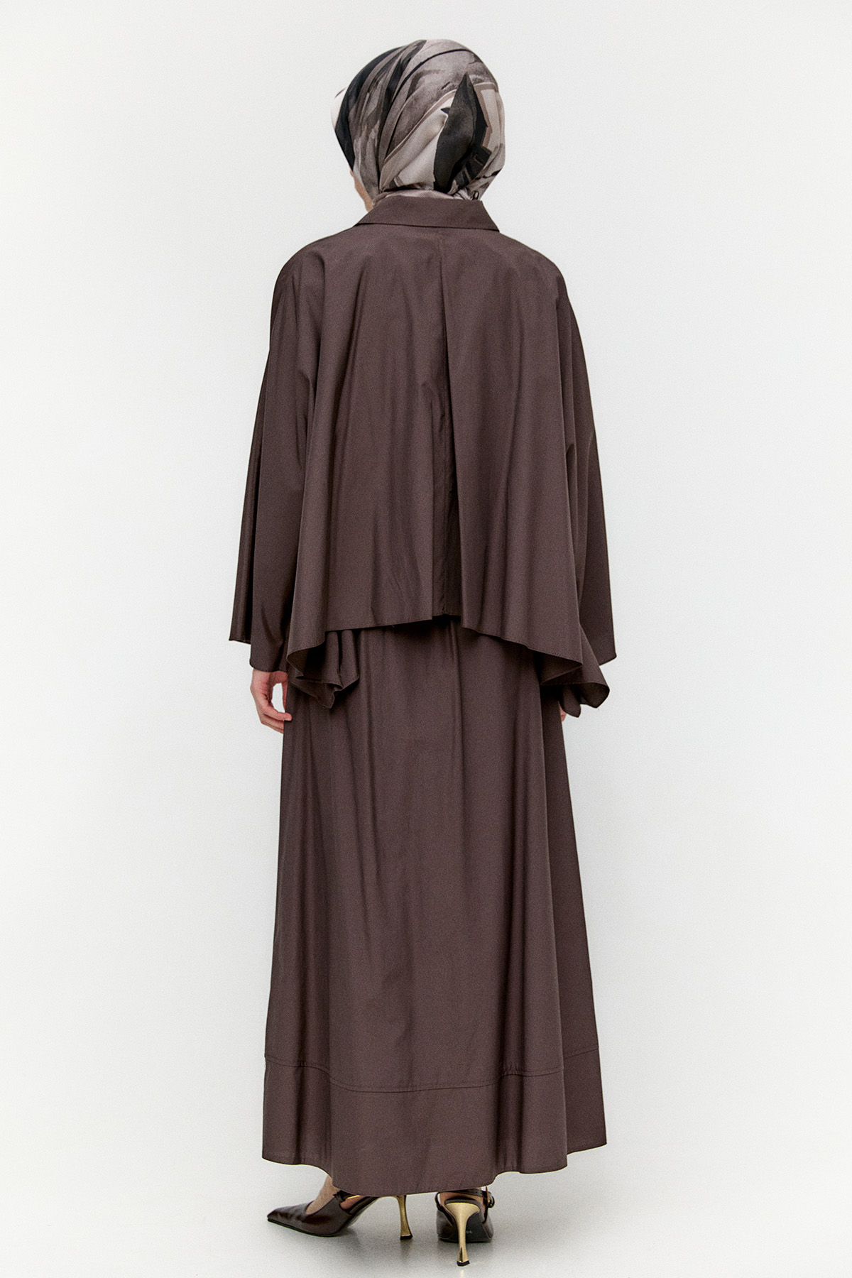 Düğme Kapamalı Pamuklu İkili Takım, Tesettür Giyim