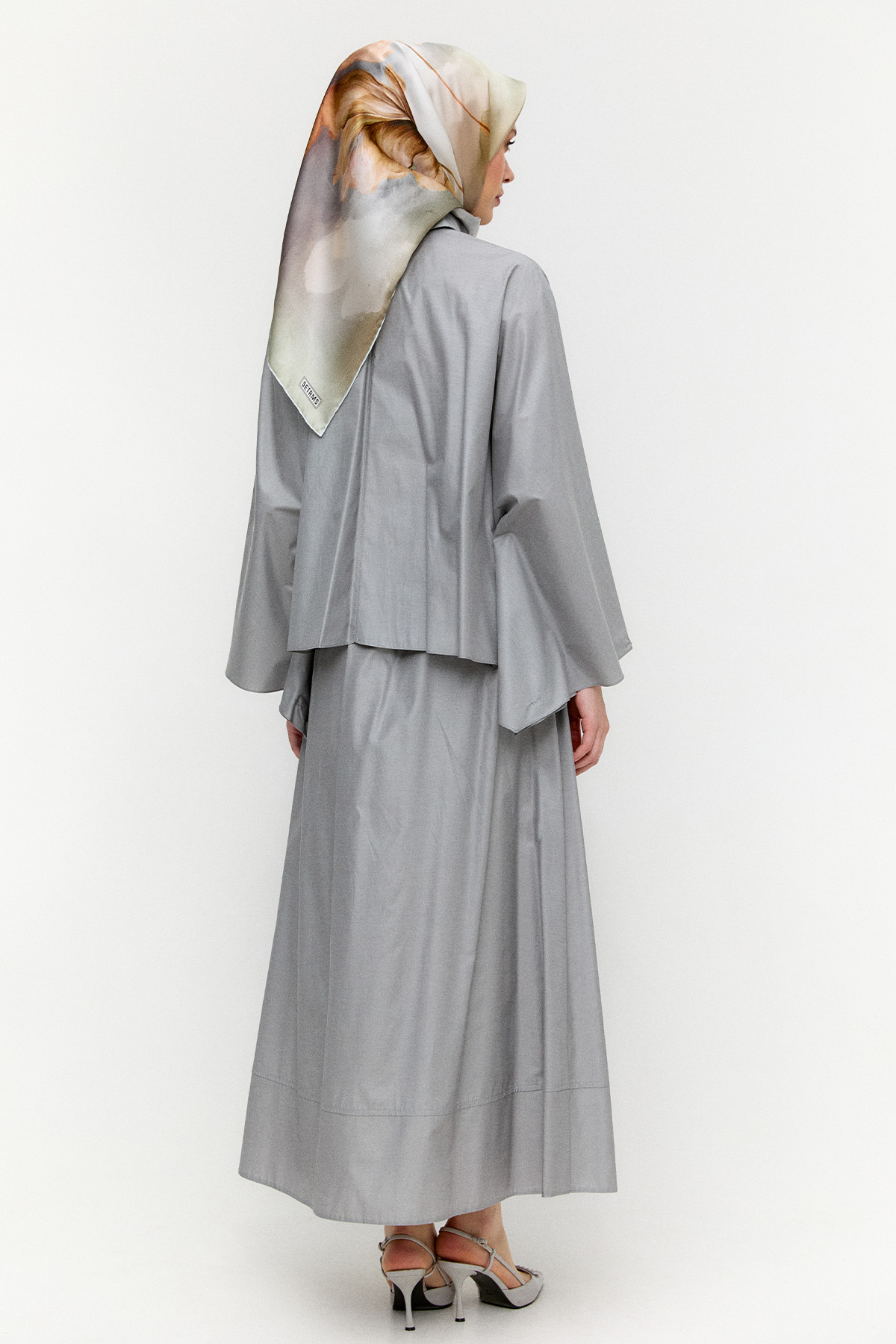 Düğme Kapamalı Pamuklu İkili Takım, Tesettür Giyim