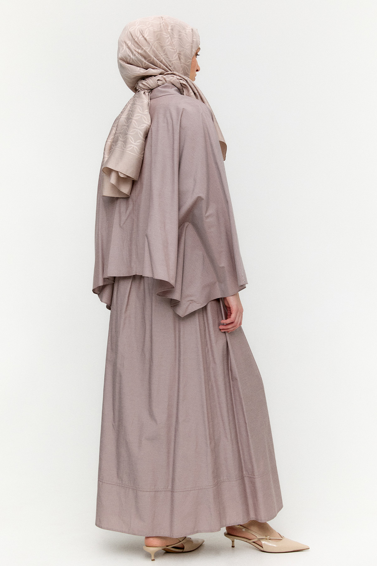 Düğme Kapamalı Pamuklu İkili Takım, Tesettür Giyim