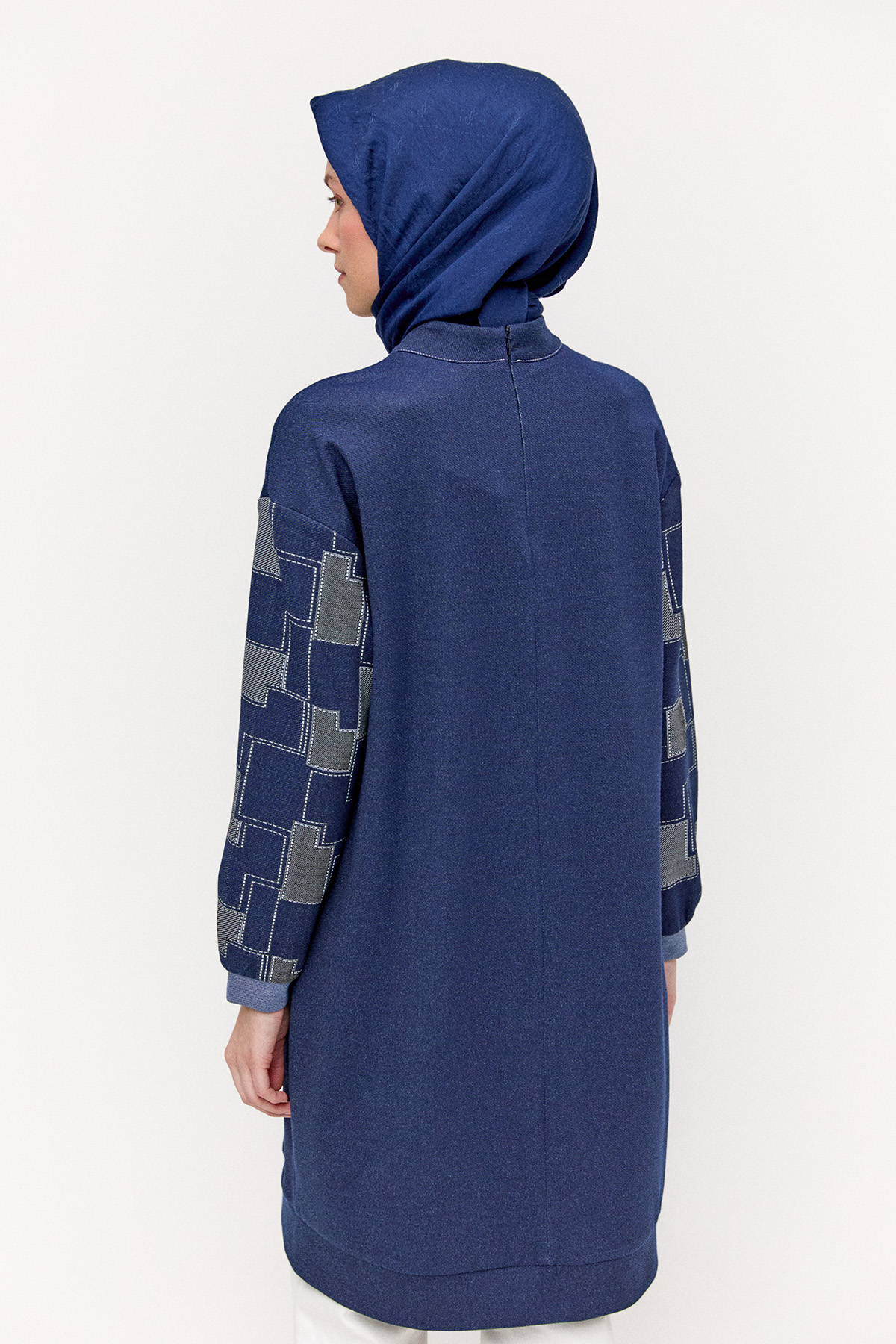 Renk Bloklu Spor Tunik, Tesettür Giyim