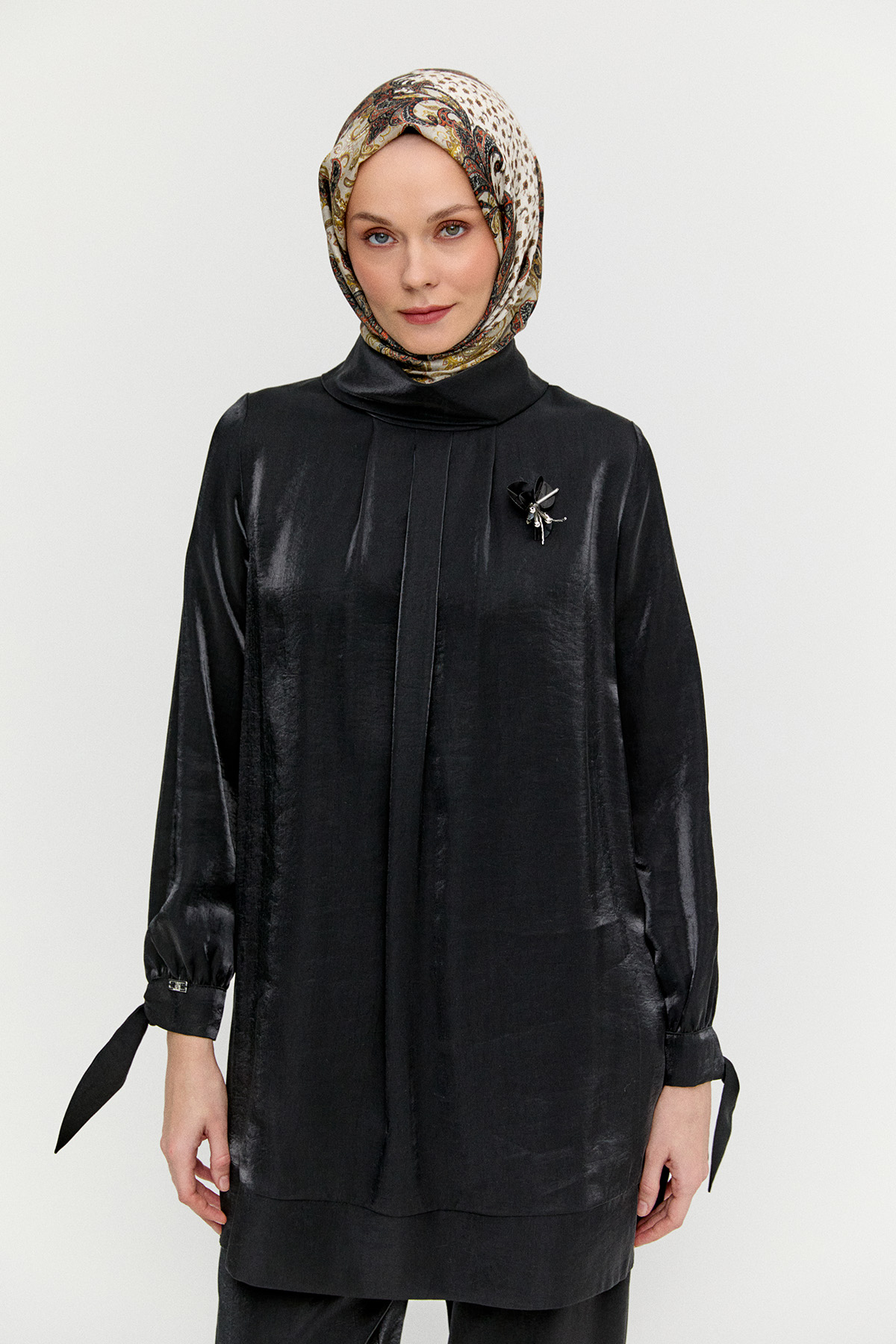 Jakarlı Pilikaşeli İkili Takım, Tesettür Giyim