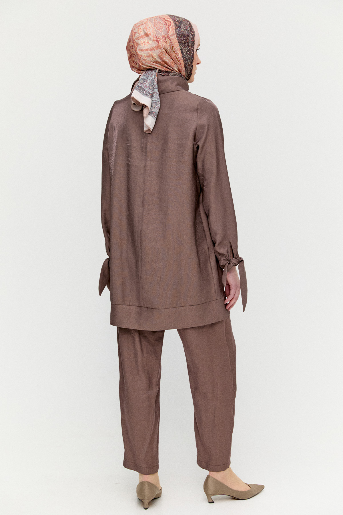 Jakarlı Pilikaşeli İkili Takım, Tesettür Giyim