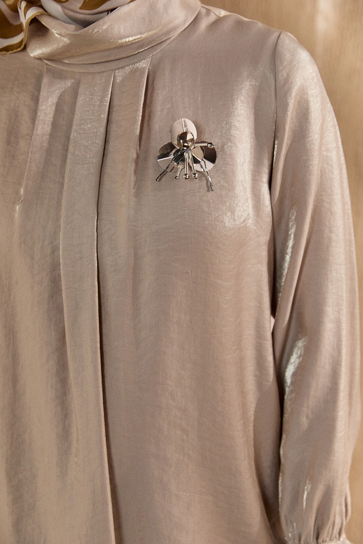 Jakarlı Pilikaşeli İkili Takım, Tesettür Giyim