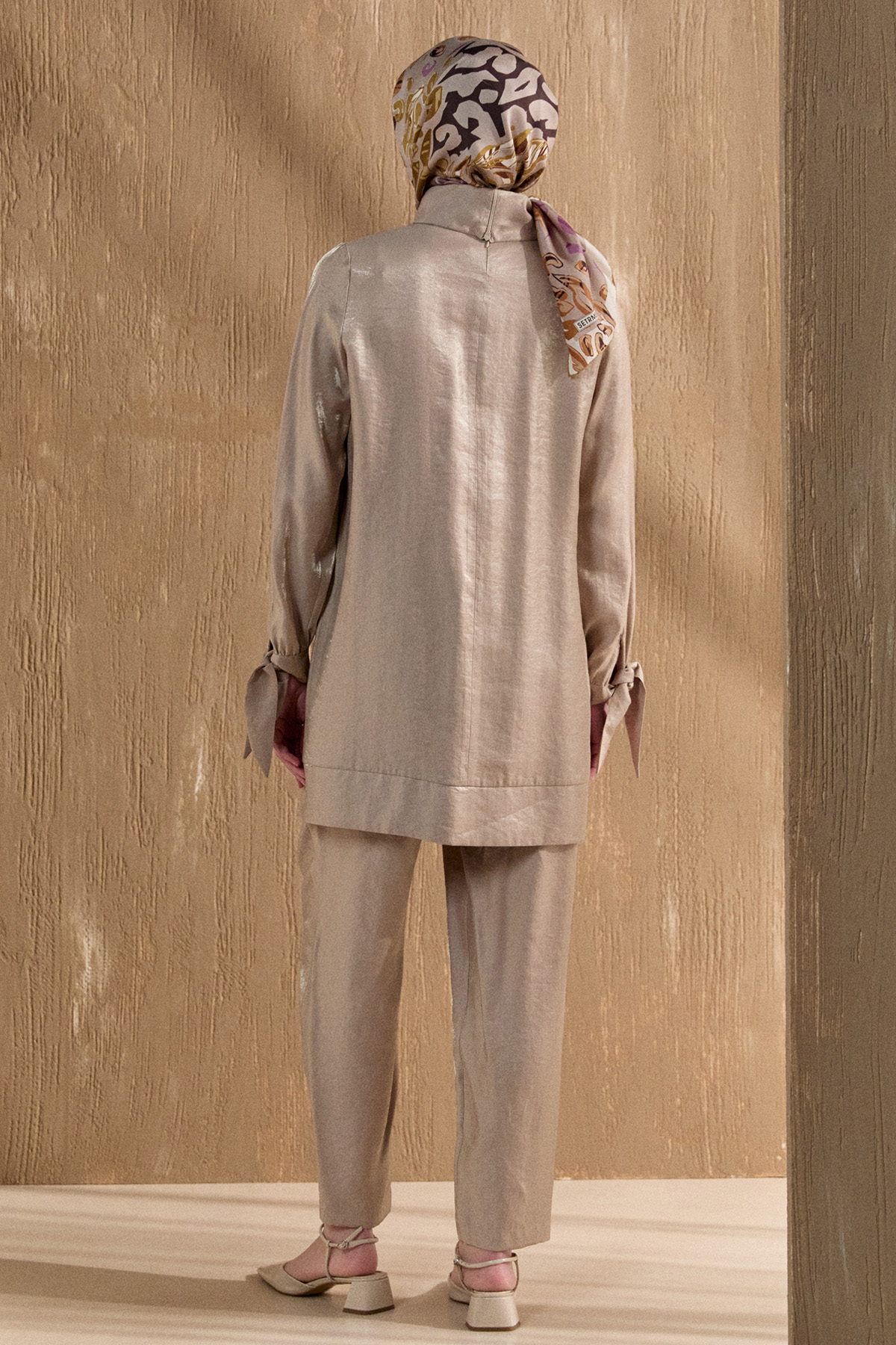 Jakarlı Pilikaşeli İkili Takım, Tesettür Giyim