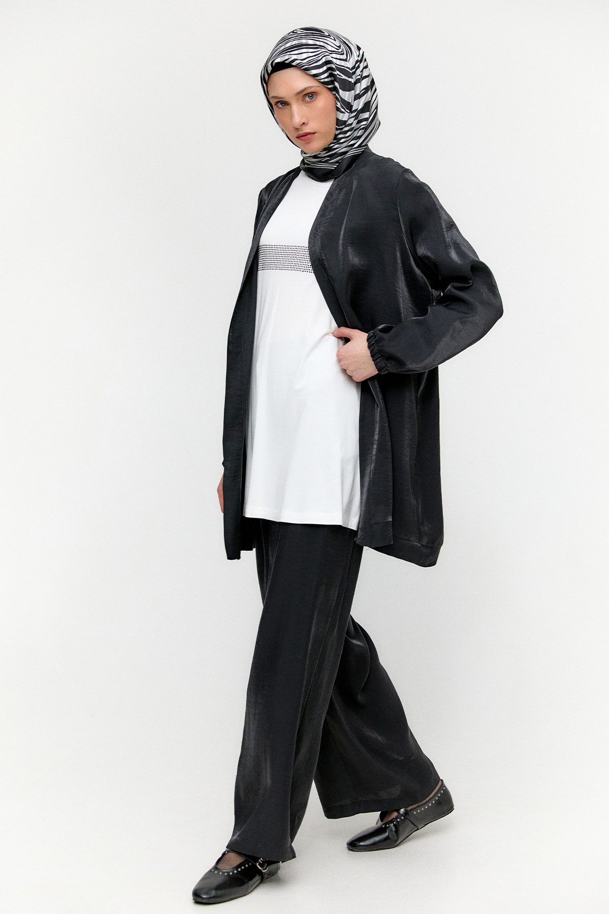 Jakarlı 3`Lü Takım, Tesettür Giyim