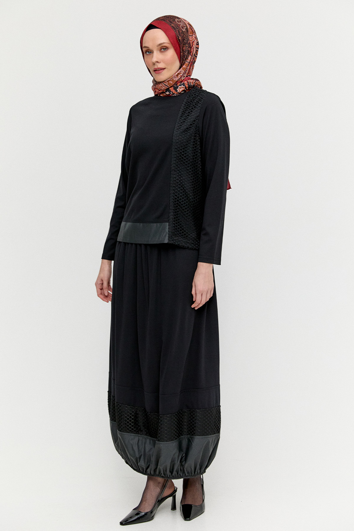 File Detaylı İkili Takım, Tesettür Giyim