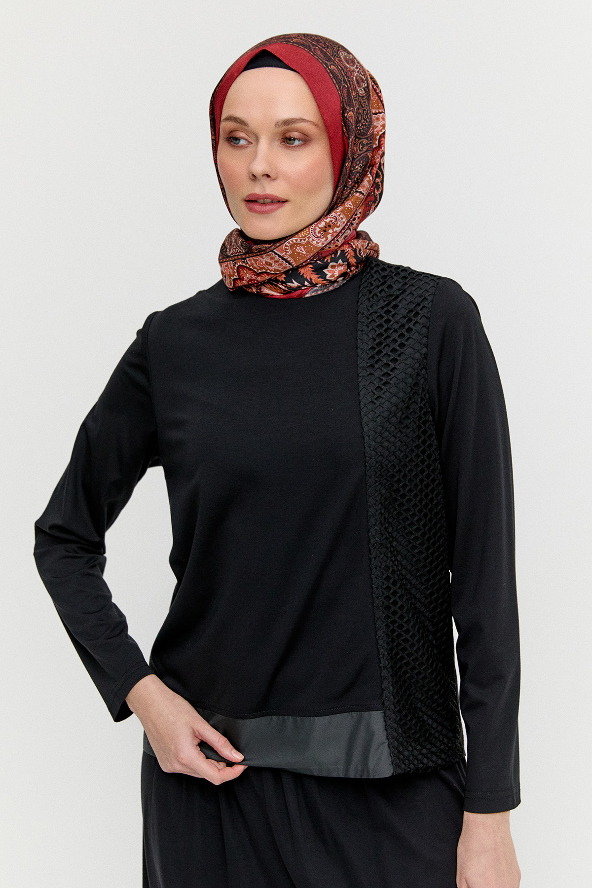 File Detaylı İkili Takım, Tesettür Giyim