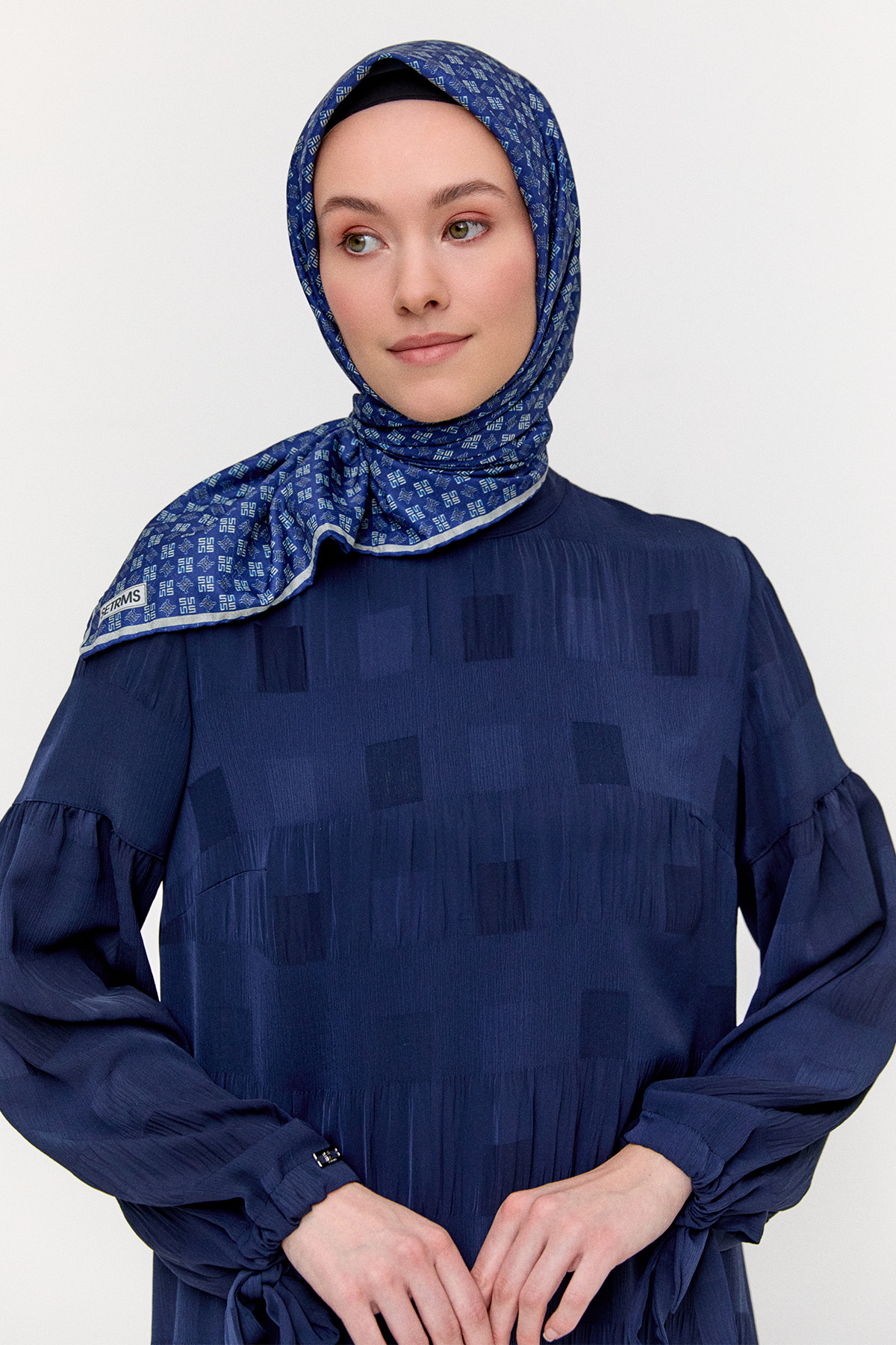 Kare Desenli Oversize İkili Takım, Tesettür Giyim