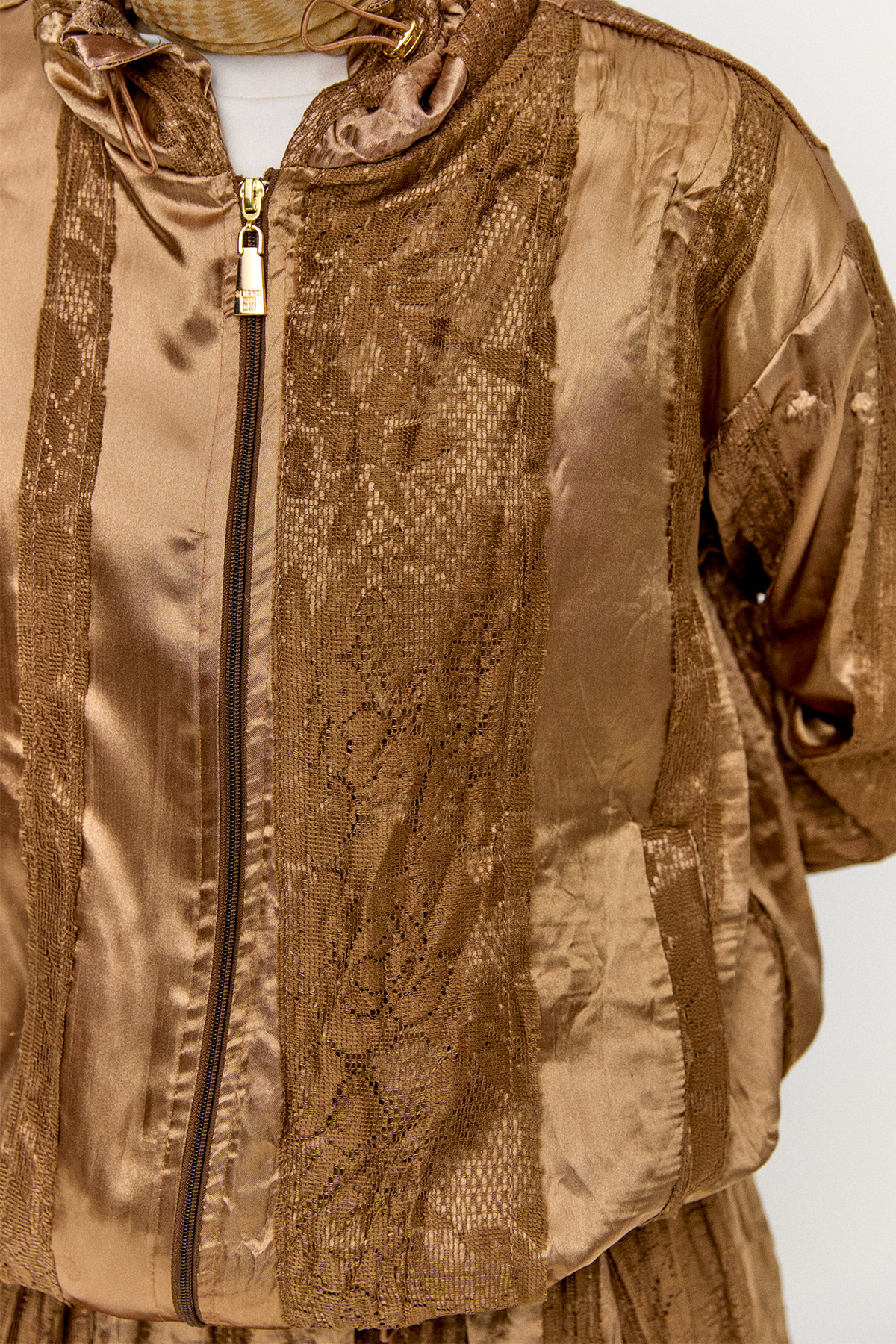 Jakarlı Dantel Detaylı İkili Takım, Tesettür Giyim