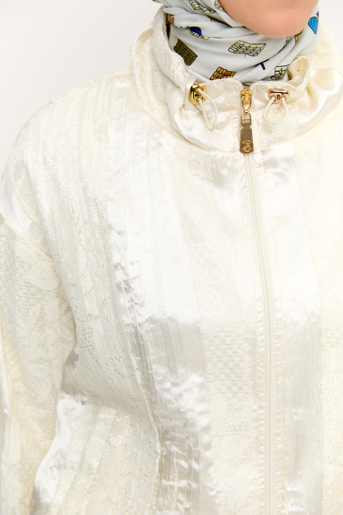 Jakarlı Dantel Detaylı İkili Takım, Tesettür Giyim