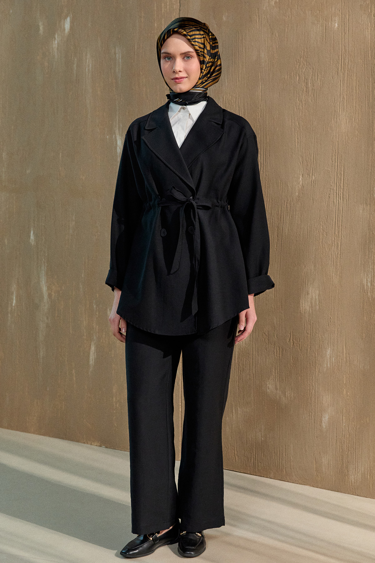 Kruvaze Kuşaklı İkili Takım, Tesettür Giyim