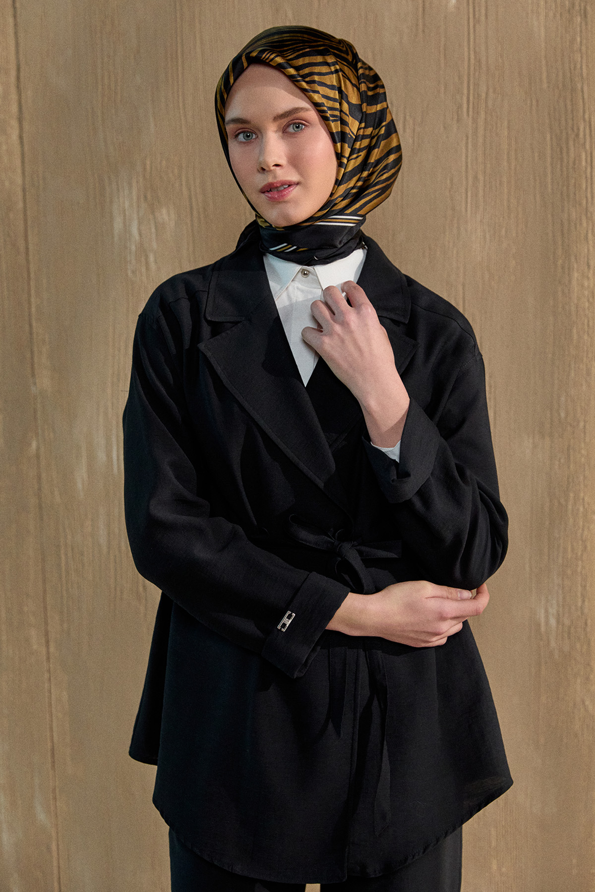 Kruvaze Kuşaklı İkili Takım, Tesettür Giyim