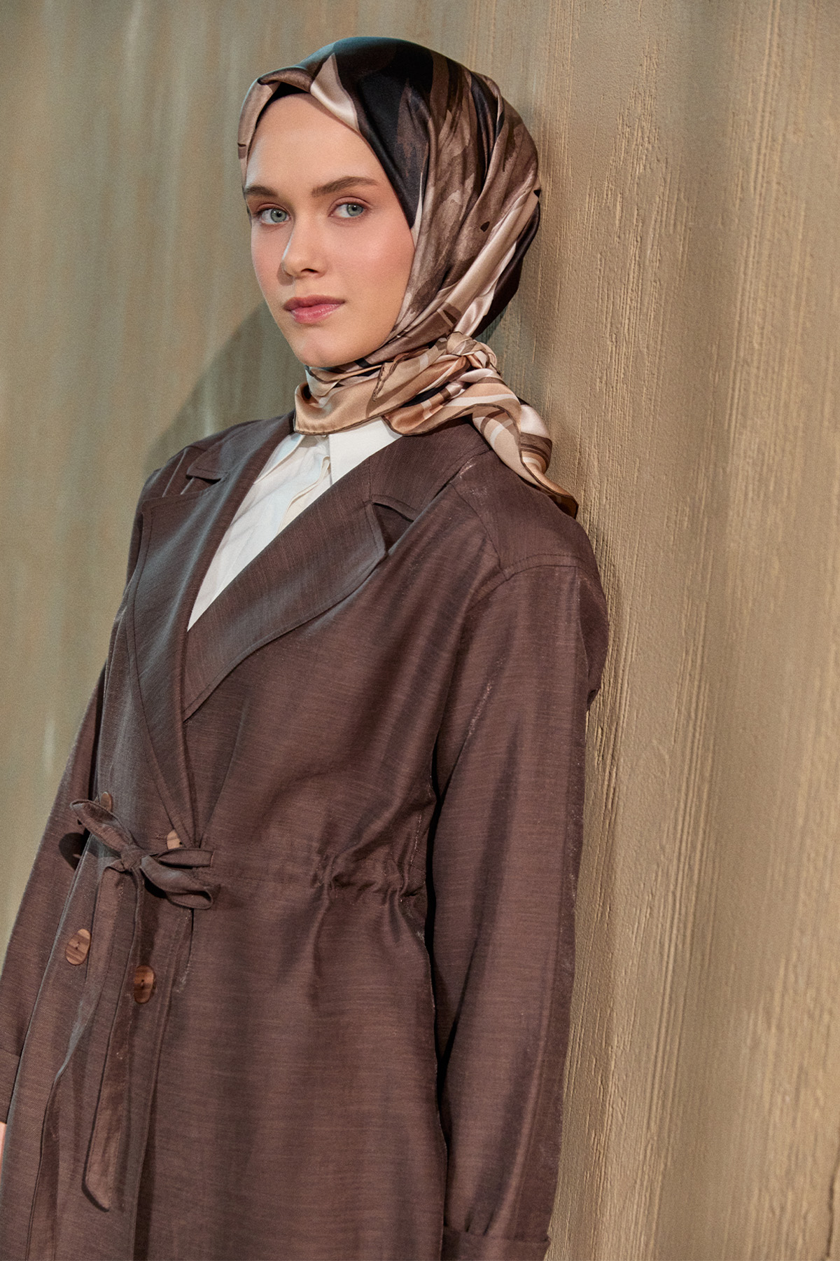 Kruvaze Kuşaklı İkili Takım, Tesettür Giyim