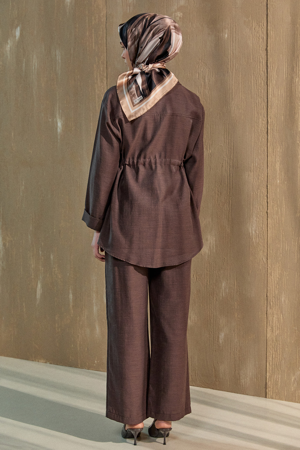 Kruvaze Kuşaklı İkili Takım, Tesettür Giyim