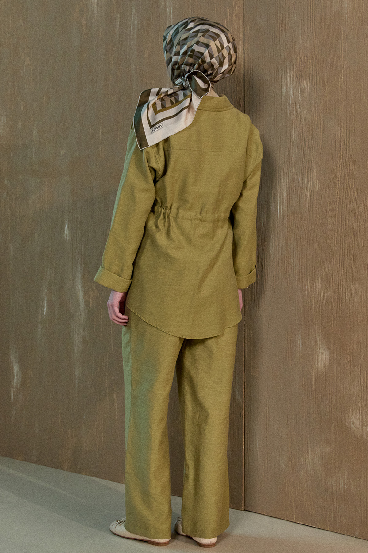 Kruvaze Kuşaklı İkili Takım, Tesettür Giyim