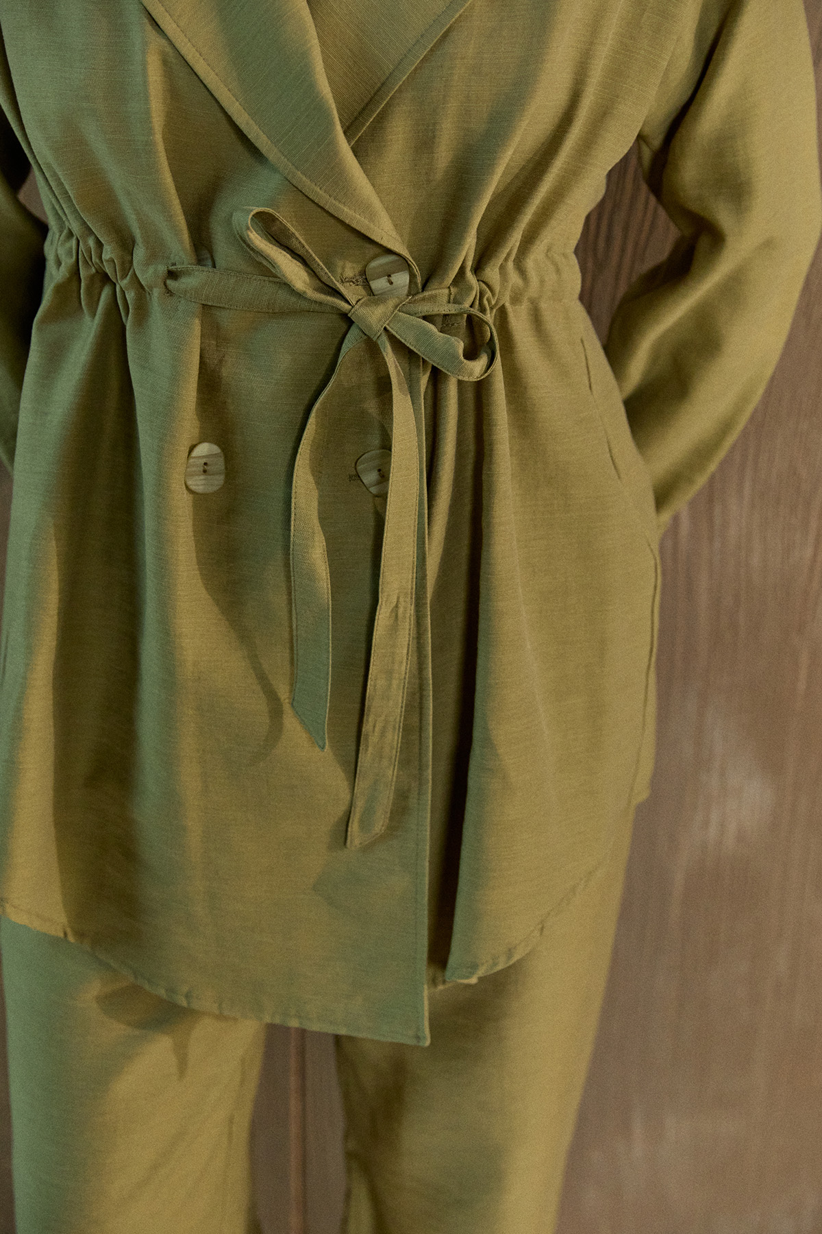 Kruvaze Kuşaklı İkili Takım, Tesettür Giyim