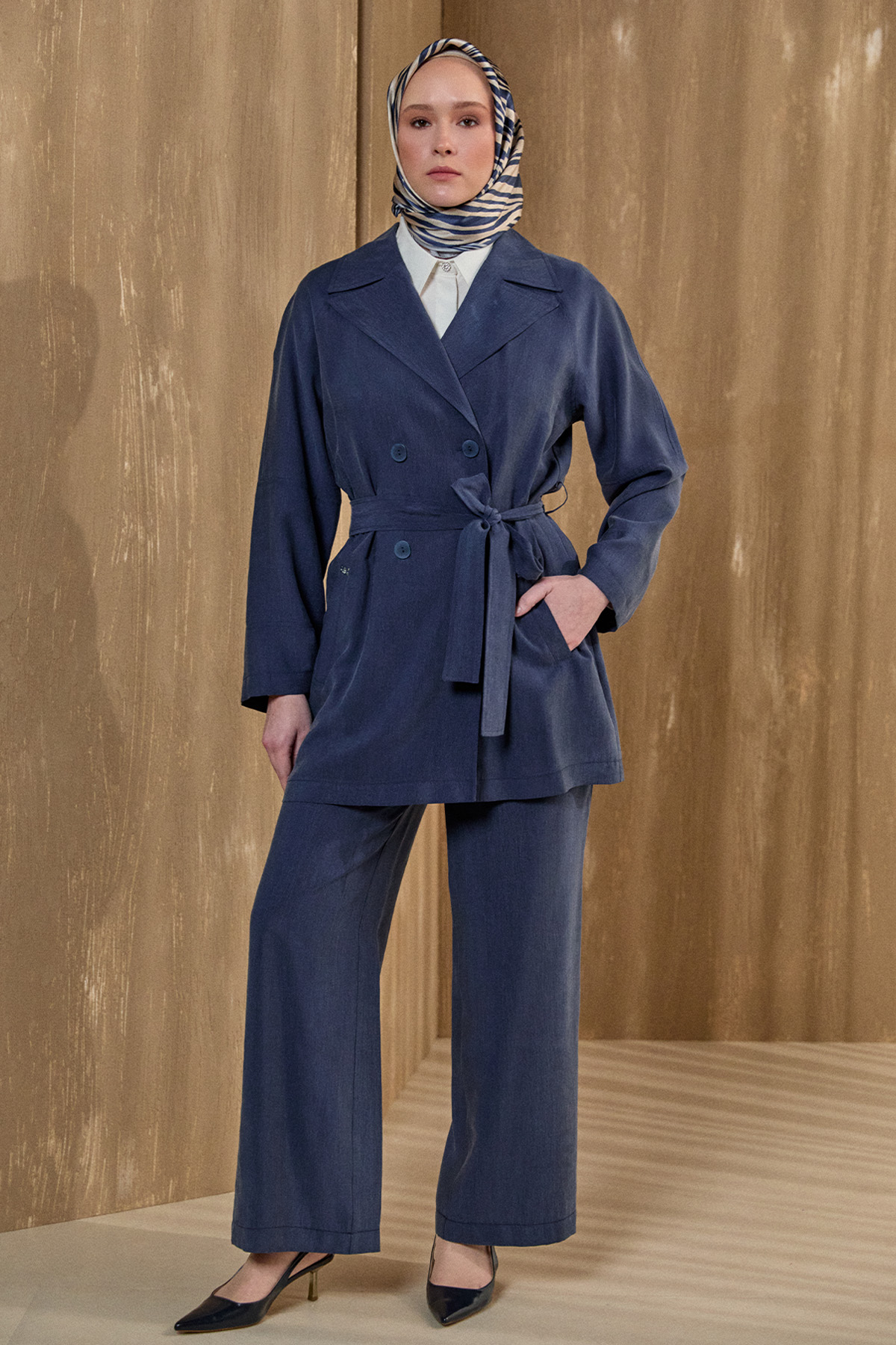 Lyocell Kruvaze İkili Takım, Tesettür Giyim