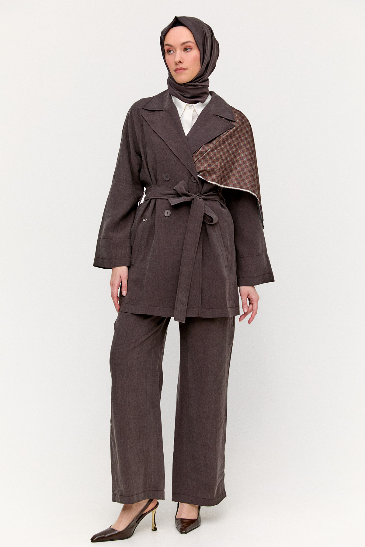 Lyocell Kruvaze İkili Takım, Tesettür Giyim