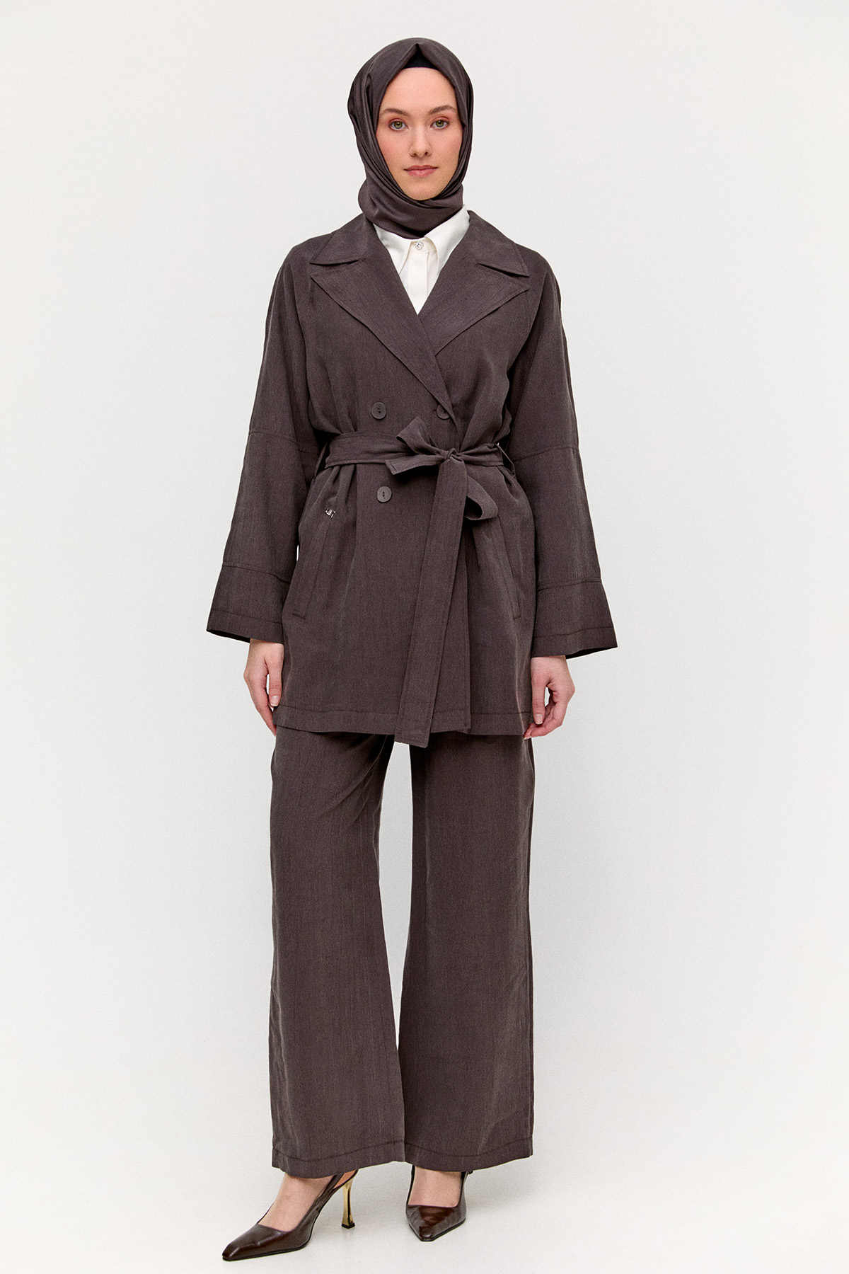 Lyocell Kruvaze İkili Takım, Tesettür Giyim