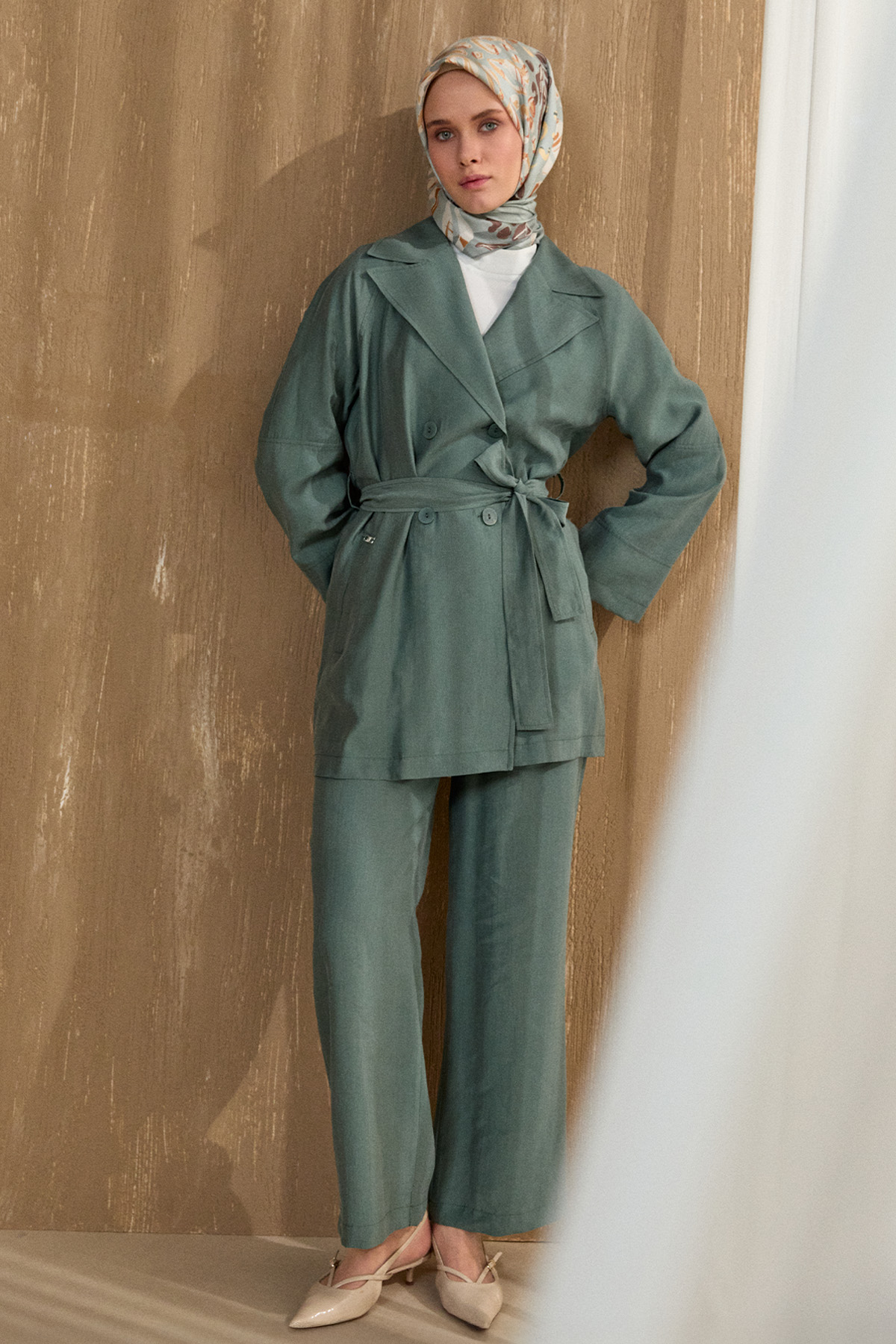 Lyocell Kruvaze İkili Takım, Tesettür Giyim