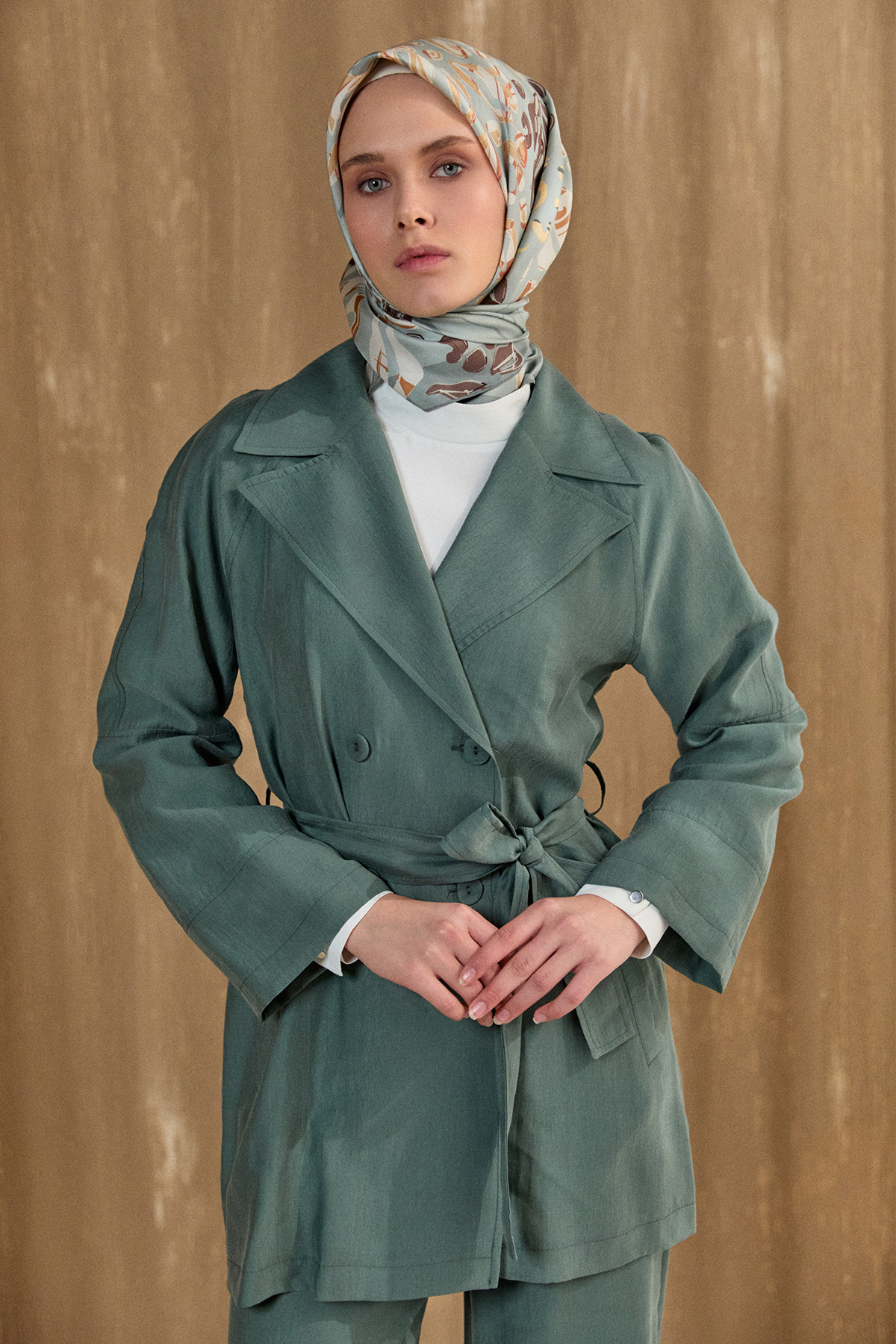 Lyocell Kruvaze İkili Takım, Tesettür Giyim