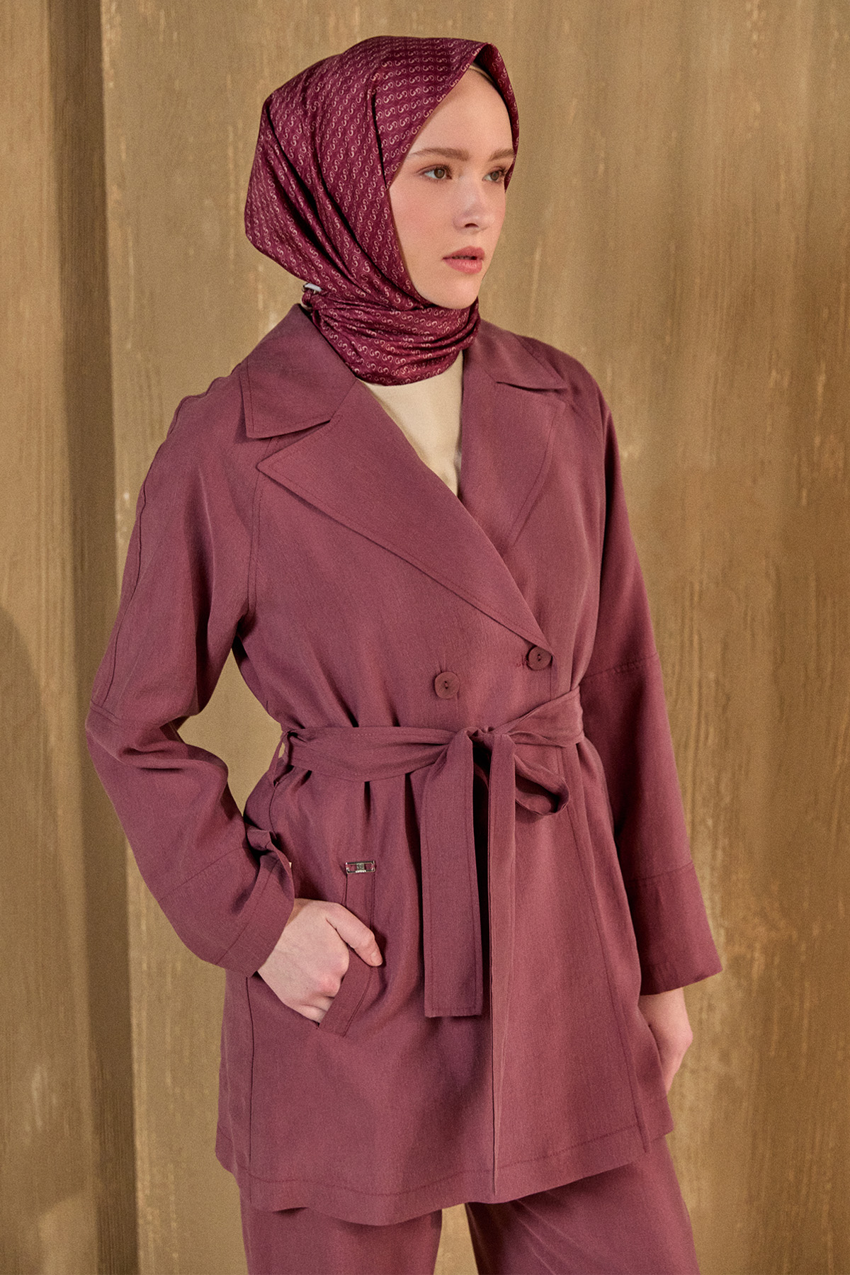 Lyocell Kruvaze İkili Takım, Tesettür Giyim