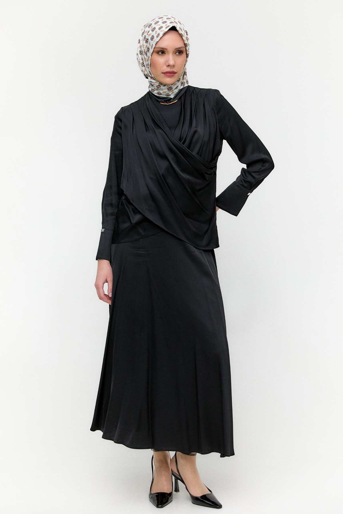 Anvelop Drapeli İkili Takım, Tesettür Giyim