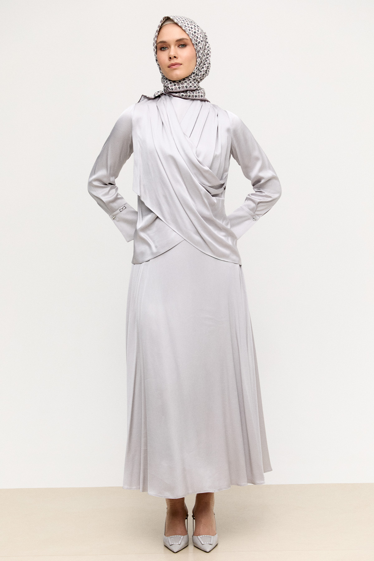 Anvelop Drapeli İkili Takım, Tesettür Giyim