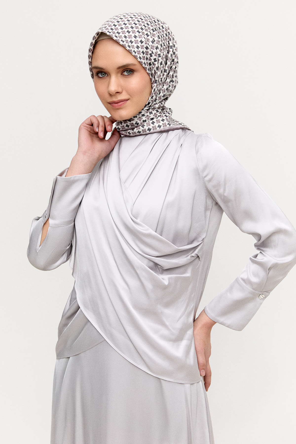 Anvelop Drapeli İkili Takım, Tesettür Giyim