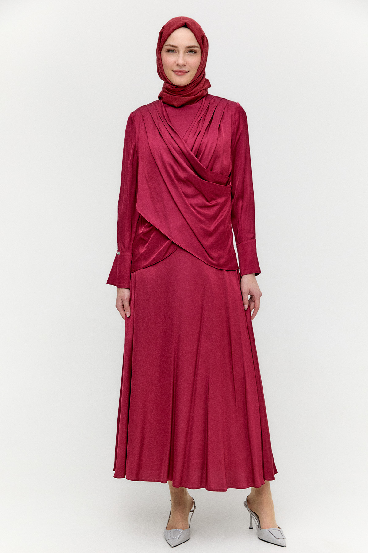 Anvelop Drapeli İkili Takım, Tesettür Giyim