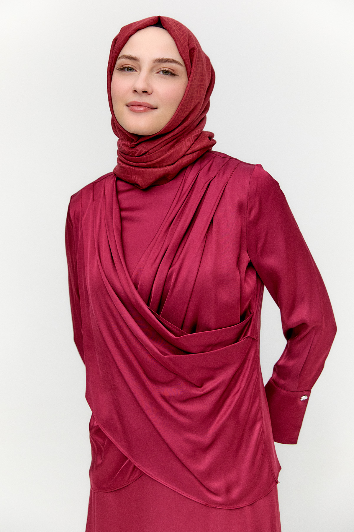 Anvelop Drapeli İkili Takım, Tesettür Giyim