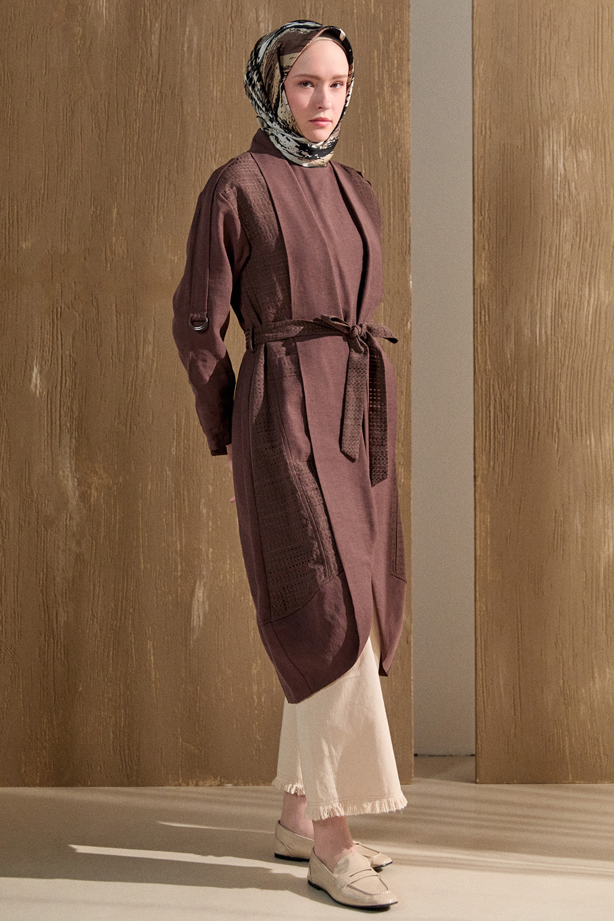 Şal Yakalı Twinset, Tesettür Giyim