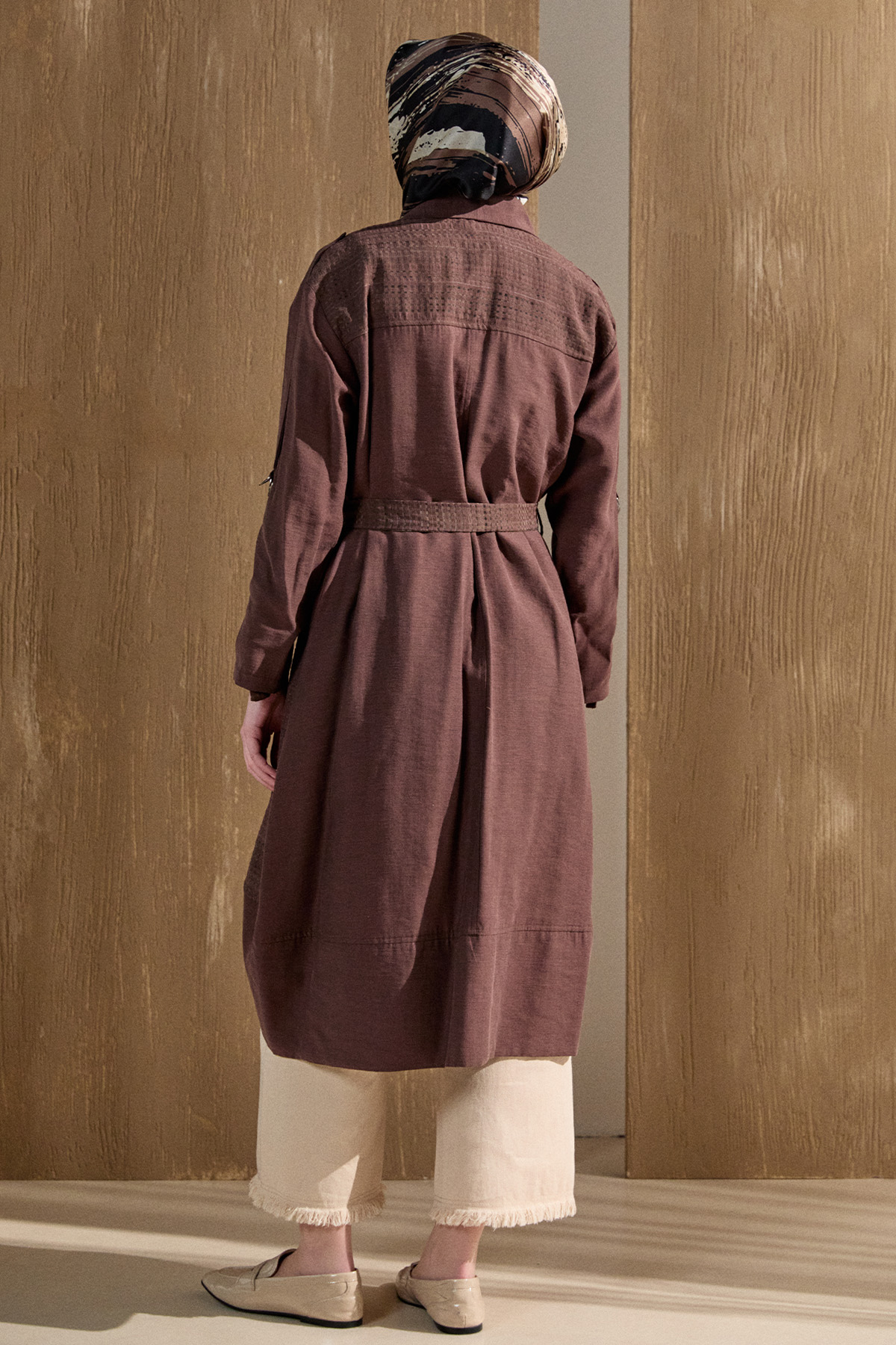 Şal Yakalı Twinset, Tesettür Giyim