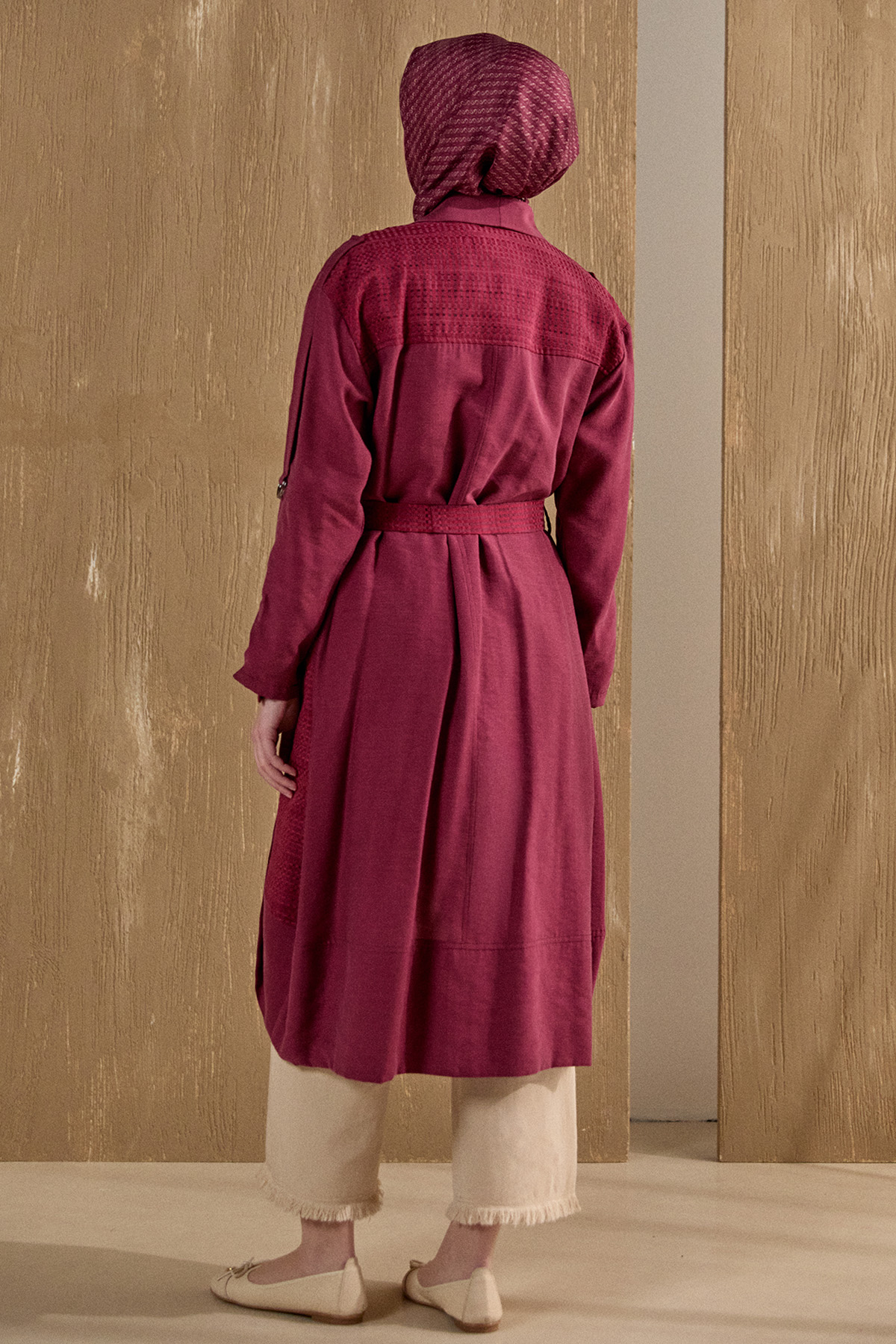 Şal Yakalı Twinset, Tesettür Giyim