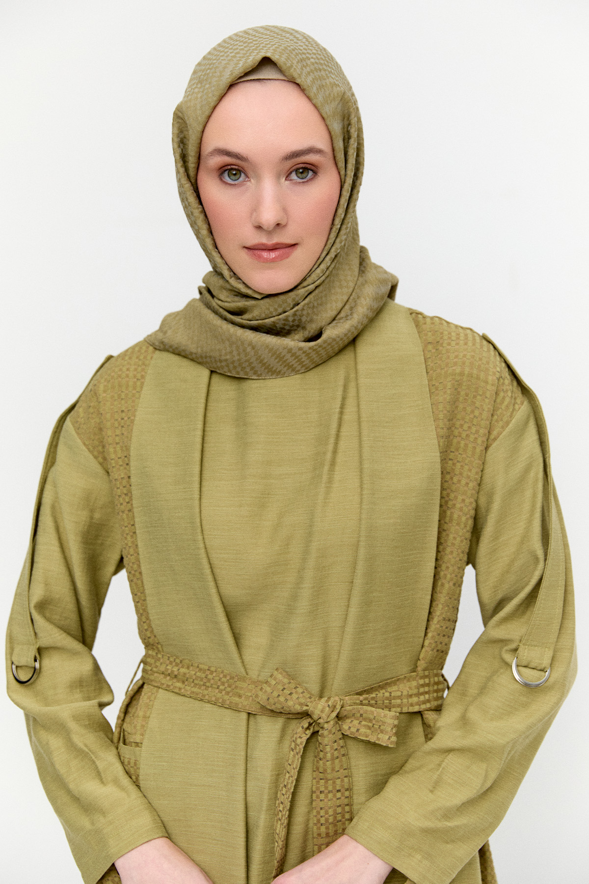 Şal Yakalı Twinset, Tesettür Giyim