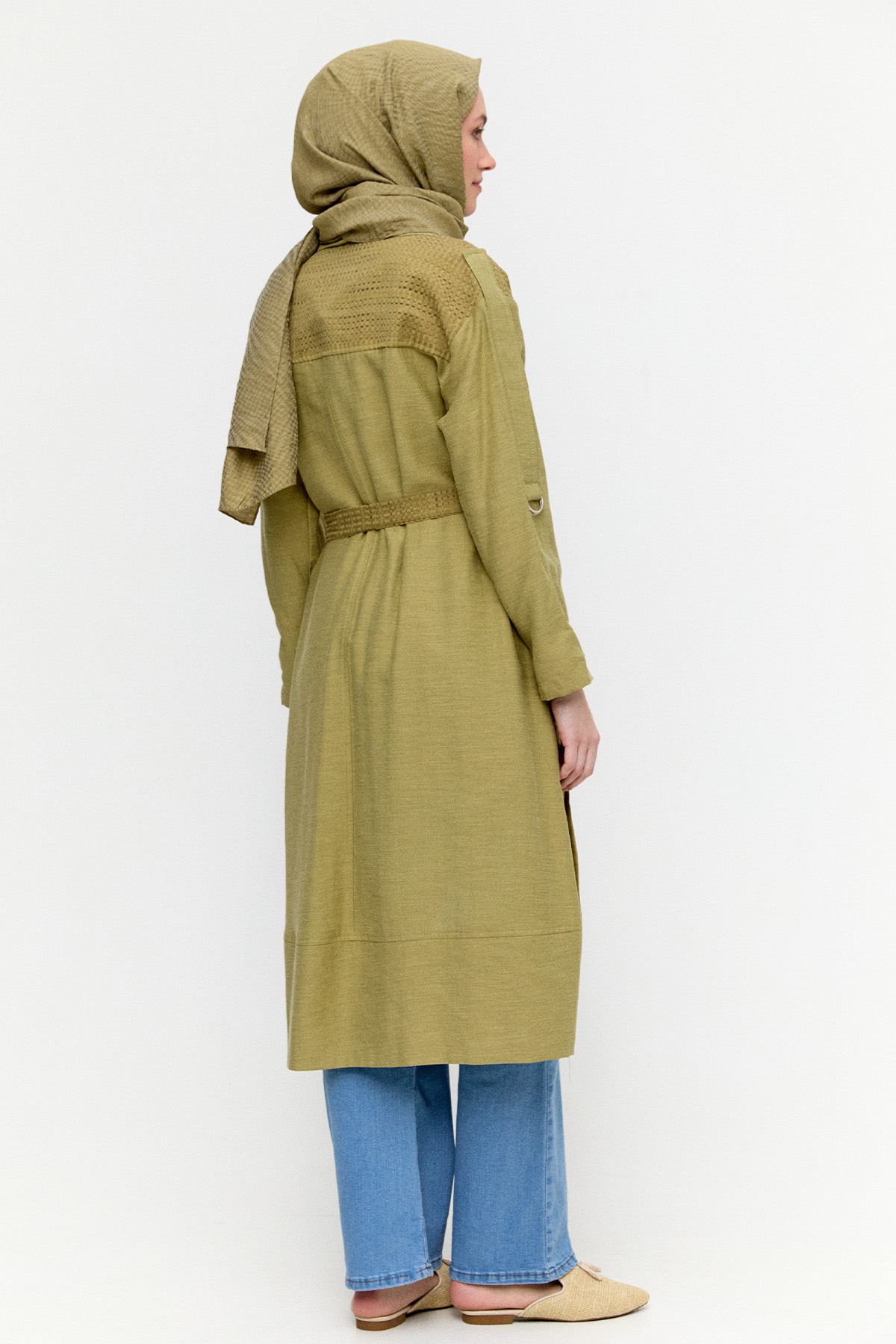 Şal Yakalı Twinset, Tesettür Giyim