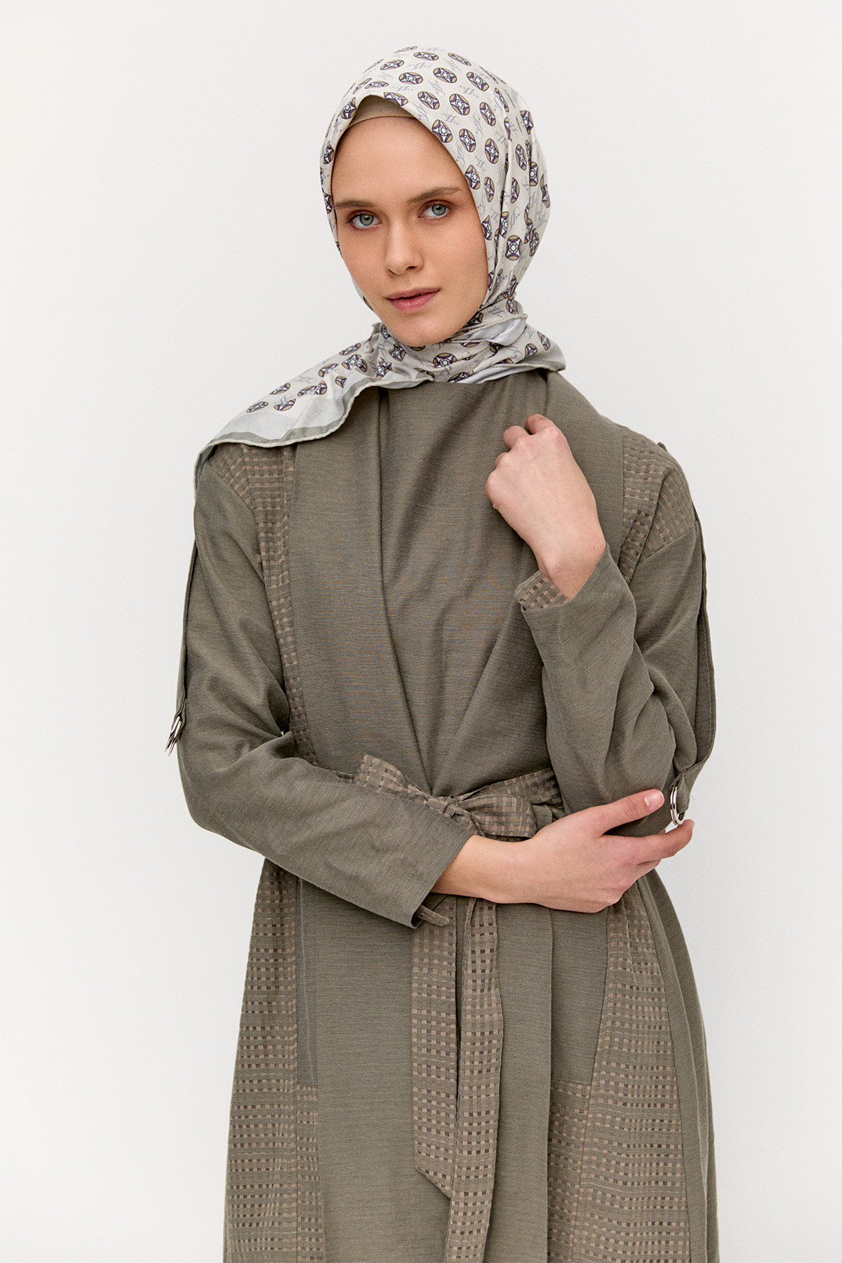 Şal Yakalı Twinset, Tesettür Giyim