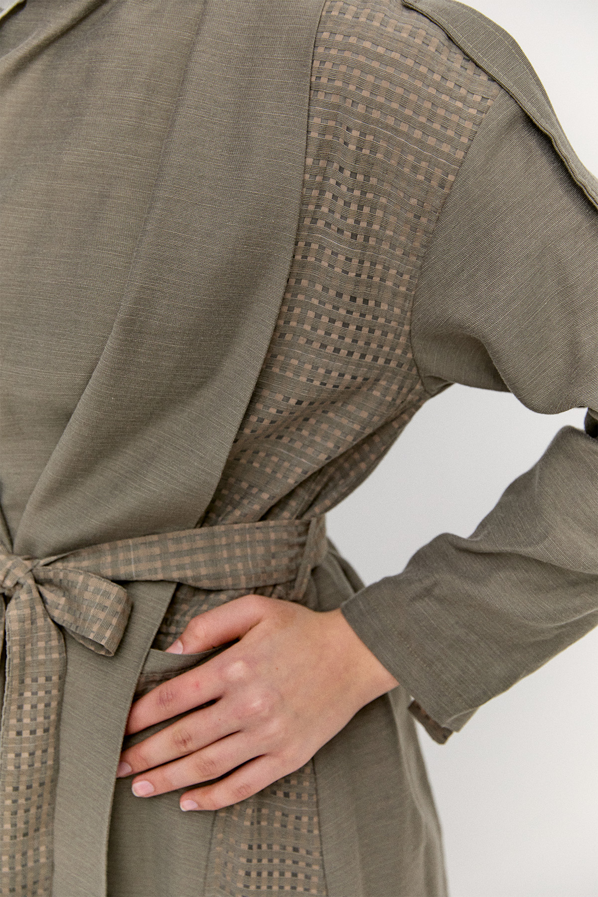 Şal Yakalı Twinset, Tesettür Giyim