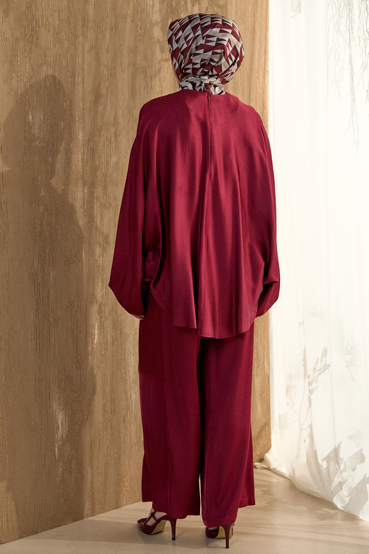 Yarasa Kesim Floş İkili Takım, Tesettür Giyim