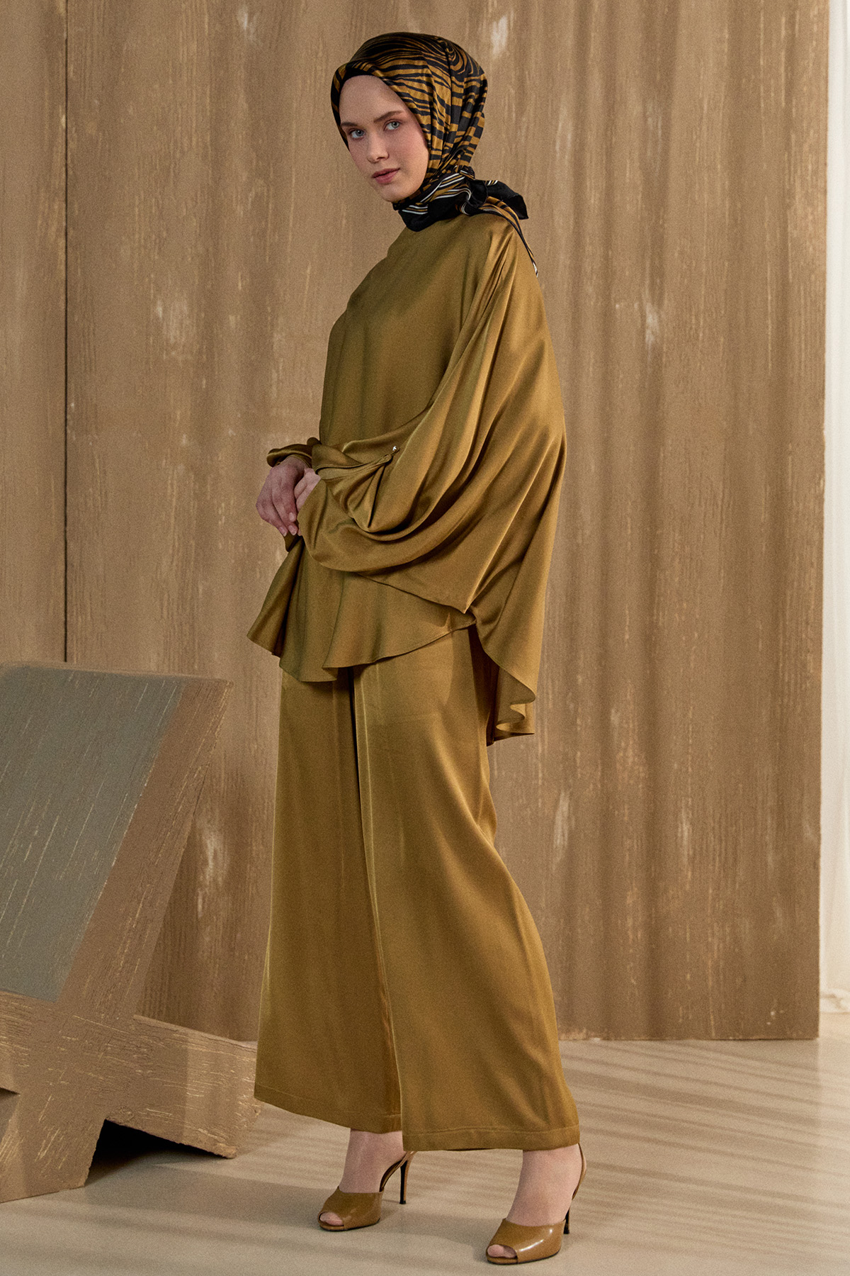 Yarasa Kesim Floş İkili Takım, Tesettür Giyim