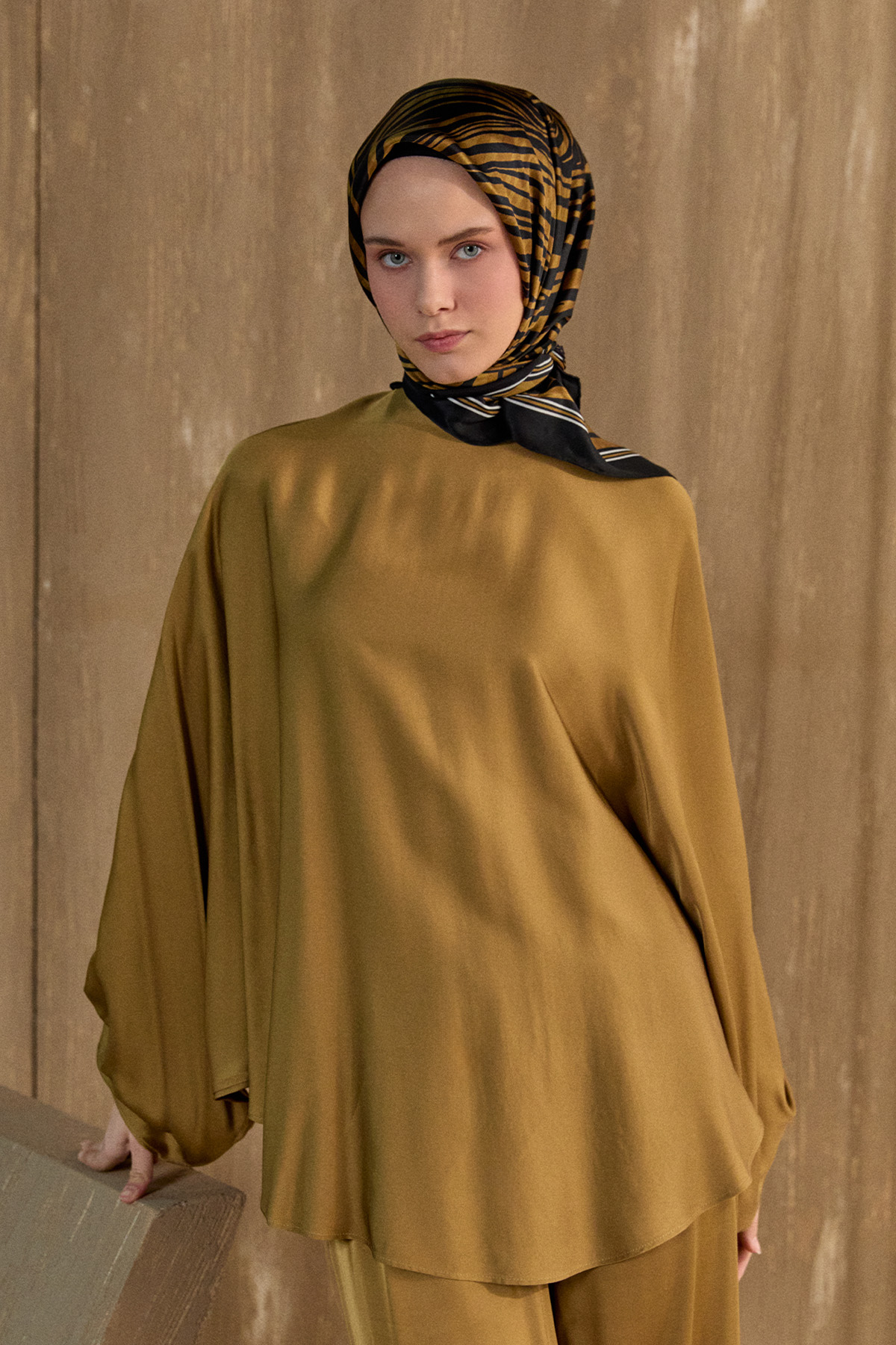 Yarasa Kesim Floş İkili Takım, Tesettür Giyim