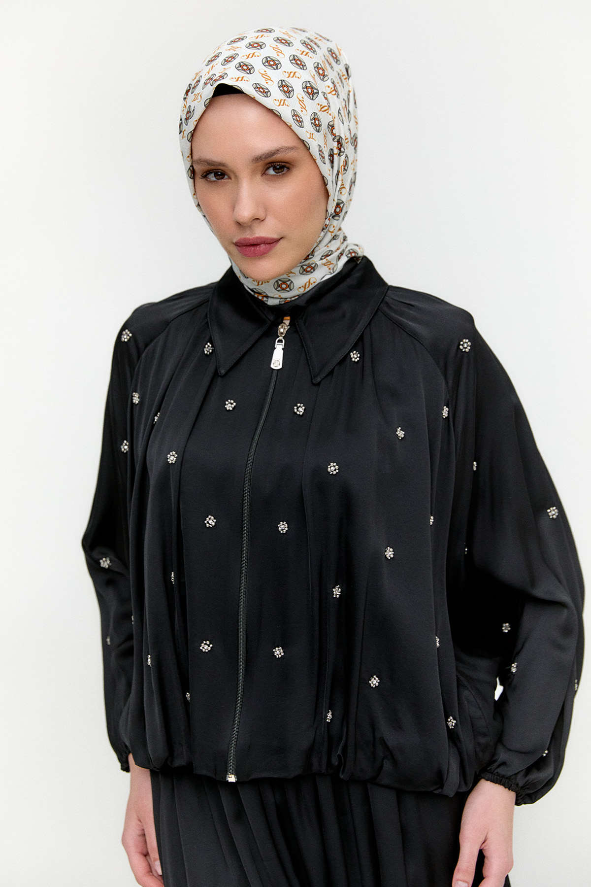 Taş Detaylı İkili Takım, Tesettür Giyim