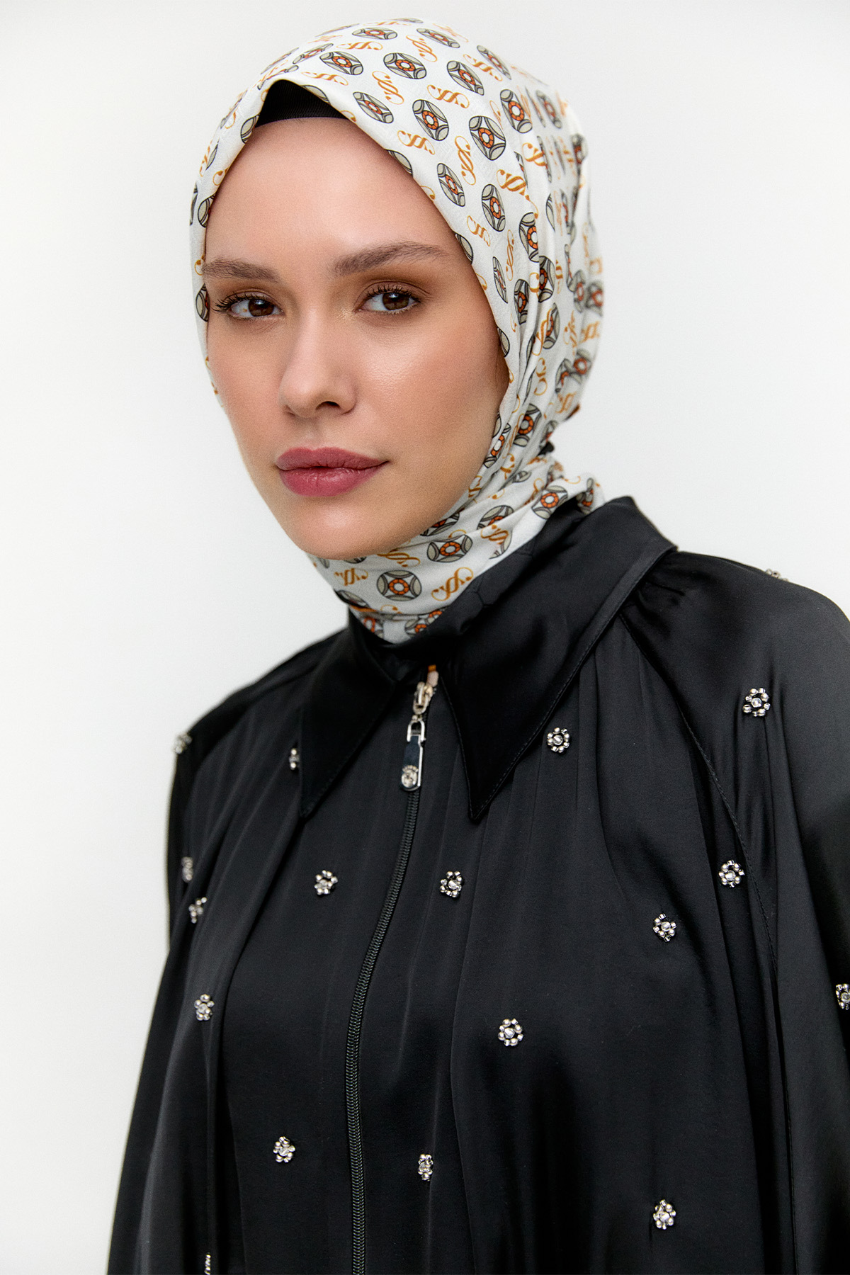 Taş Detaylı İkili Takım, Tesettür Giyim