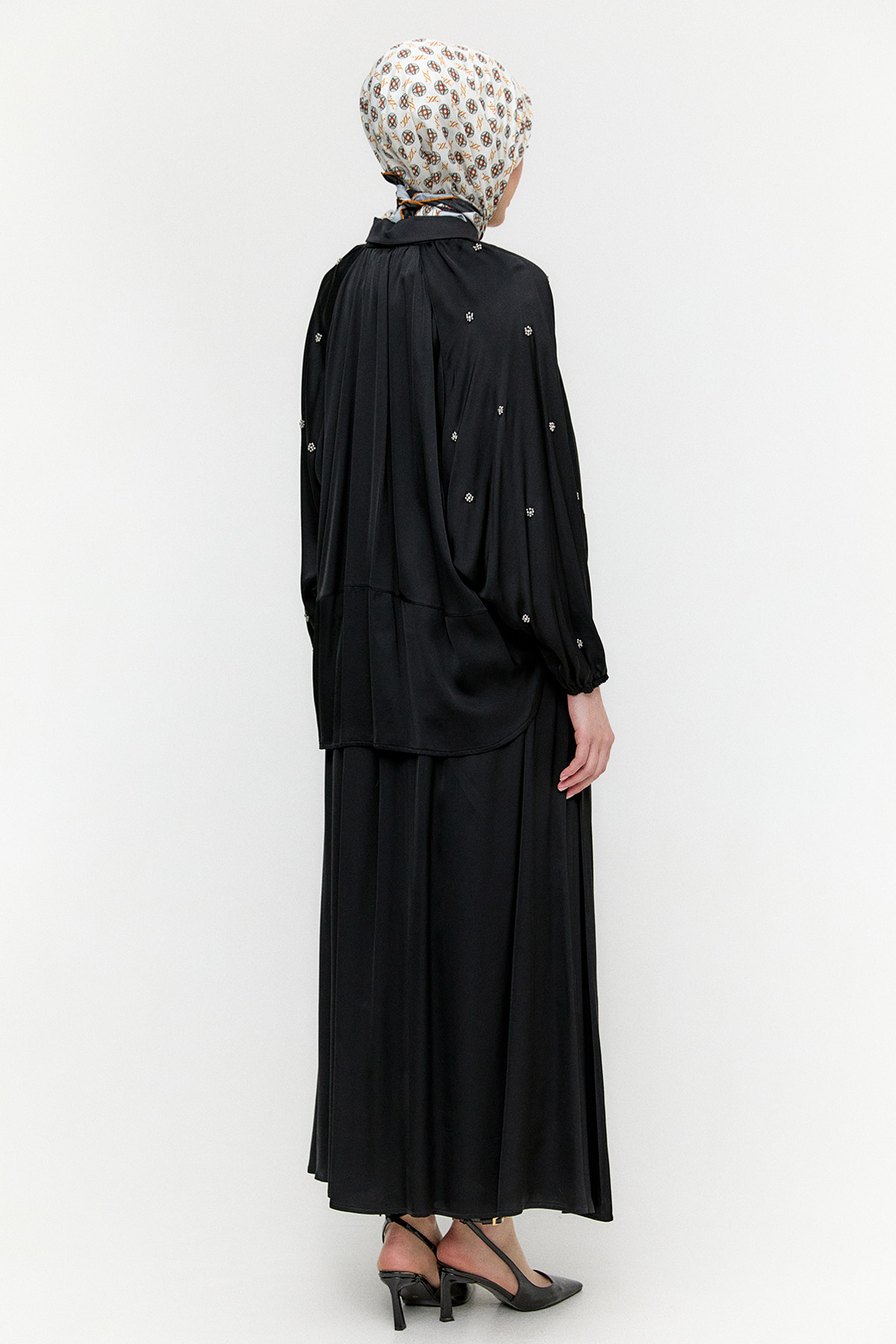 Taş Detaylı İkili Takım, Tesettür Giyim