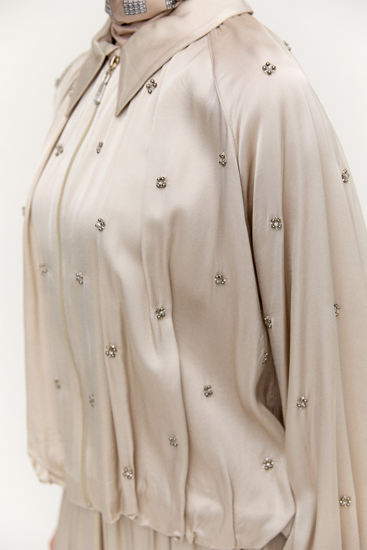 Taş Detaylı İkili Takım, Tesettür Giyim