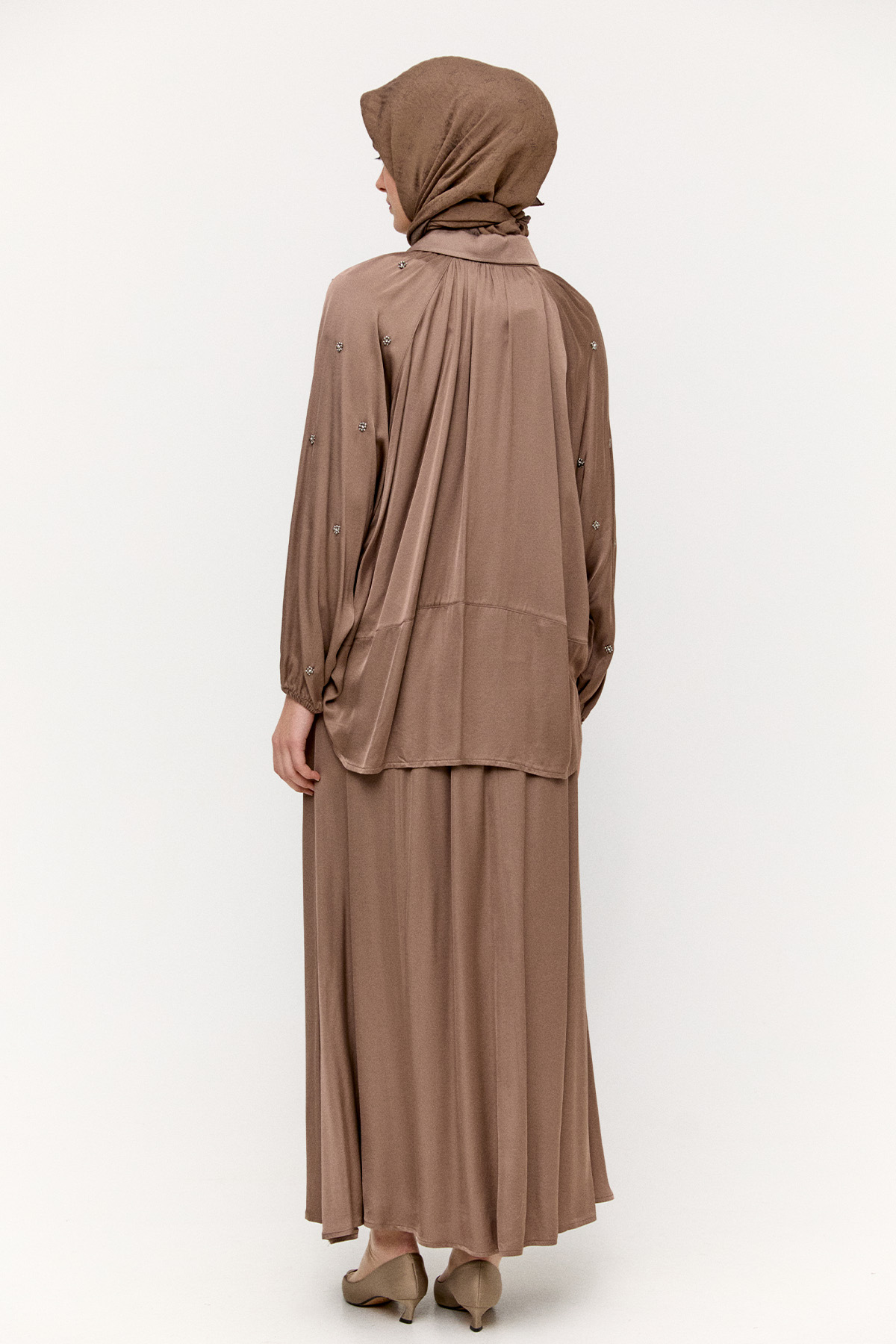 Taş Detaylı İkili Takım, Tesettür Giyim