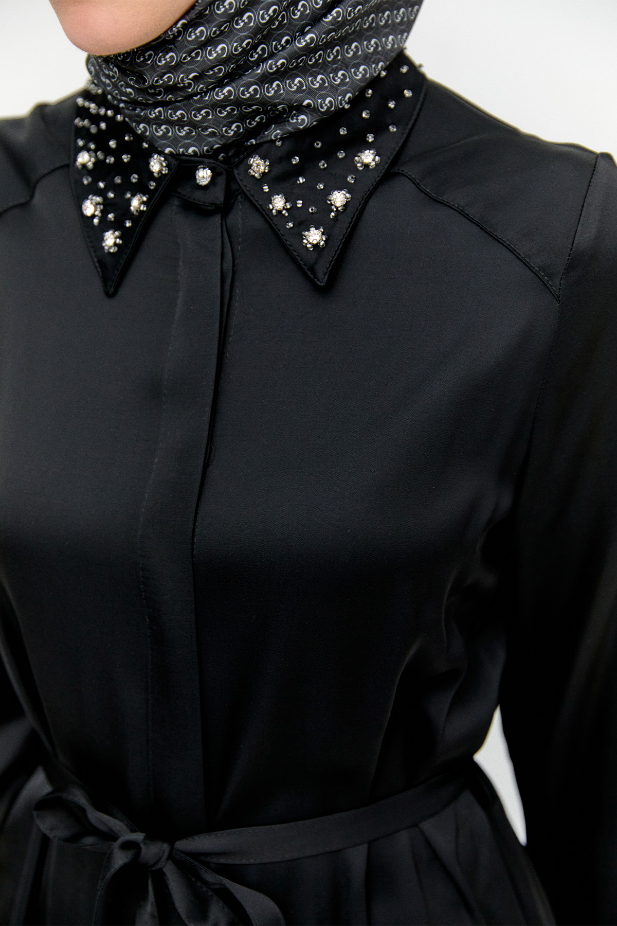 Saten Uzun İkili Takım, Tesettür Giyim